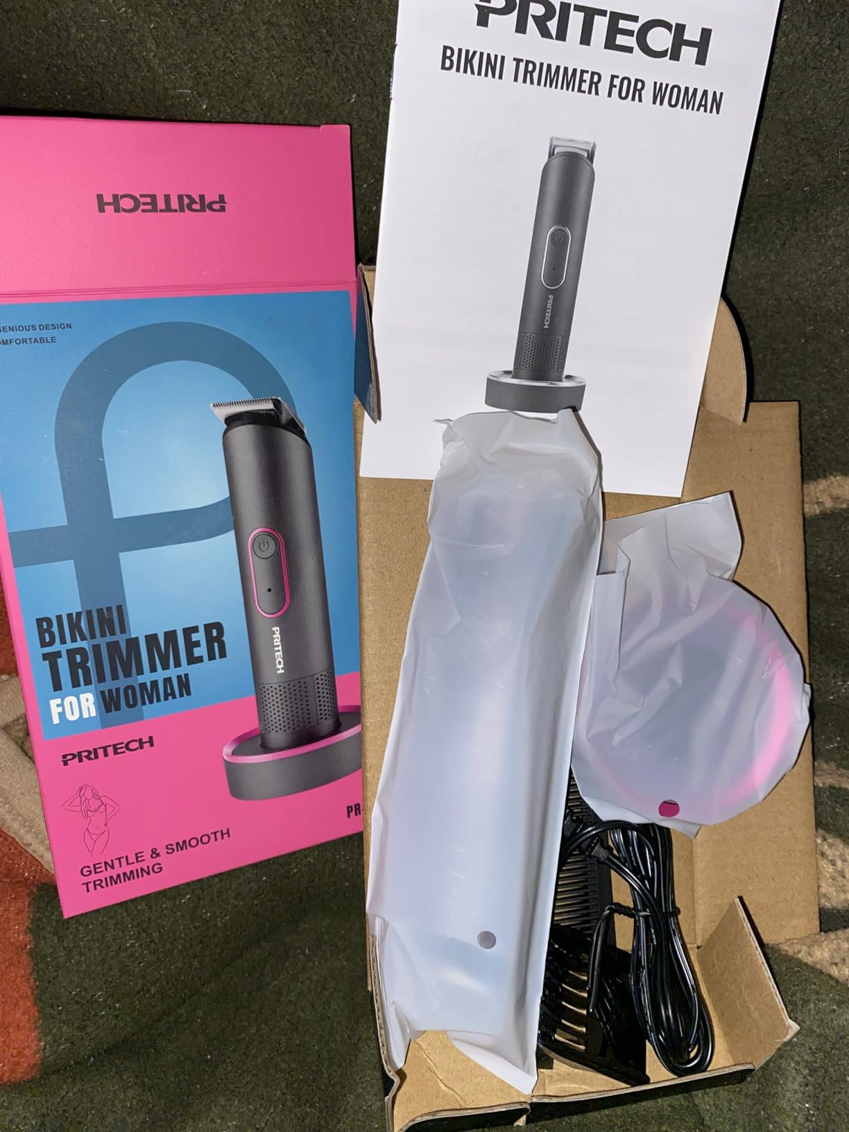 Manscape Body Hair Trimmer for Men, Waterproof Nick-Free Pubic Hair Trimmer customer photo 2