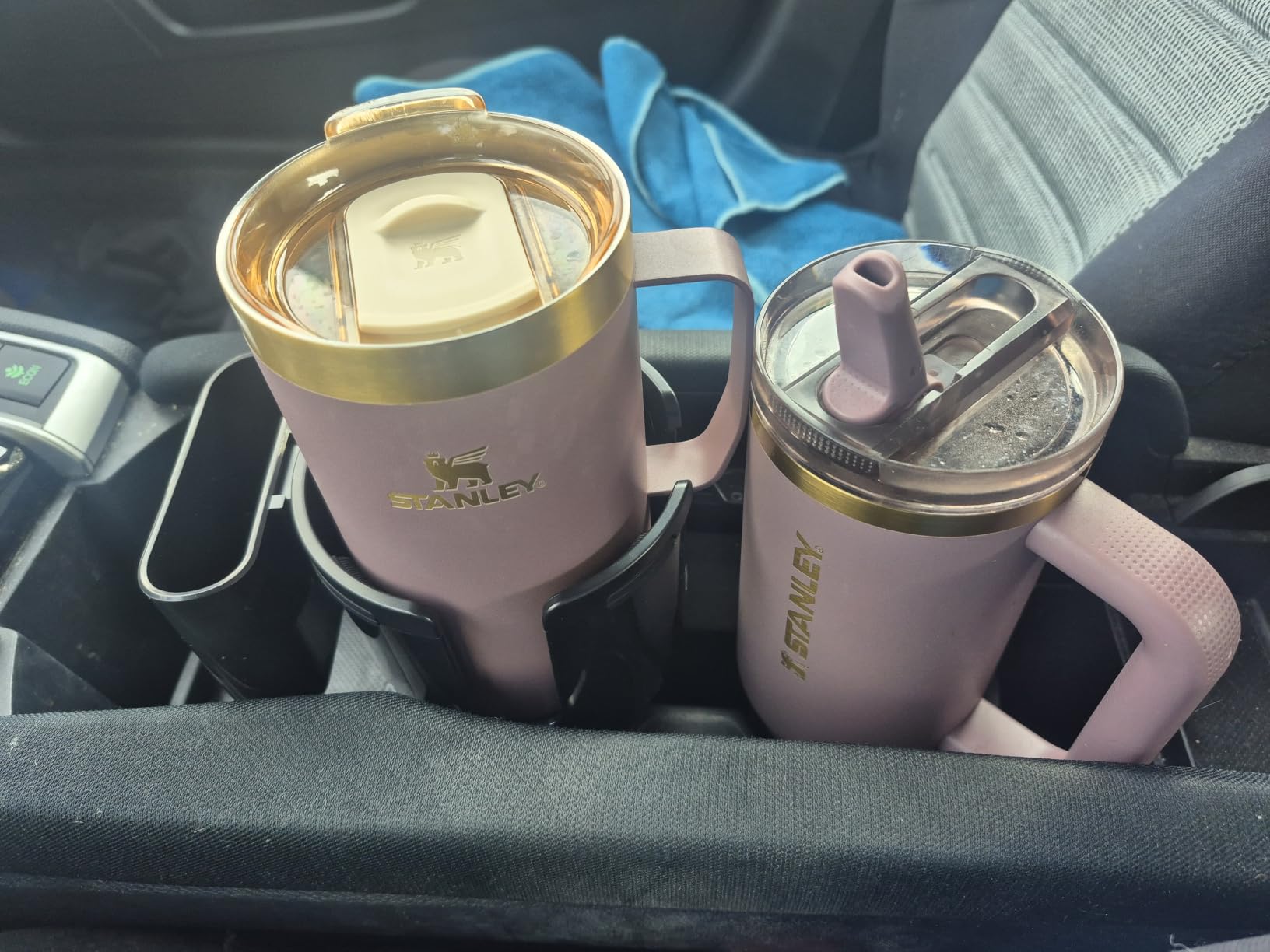 TYKOR Car Cup Holder Expander with Adjustable Base, Fits Bottles 16-46 OZ customer photo 1