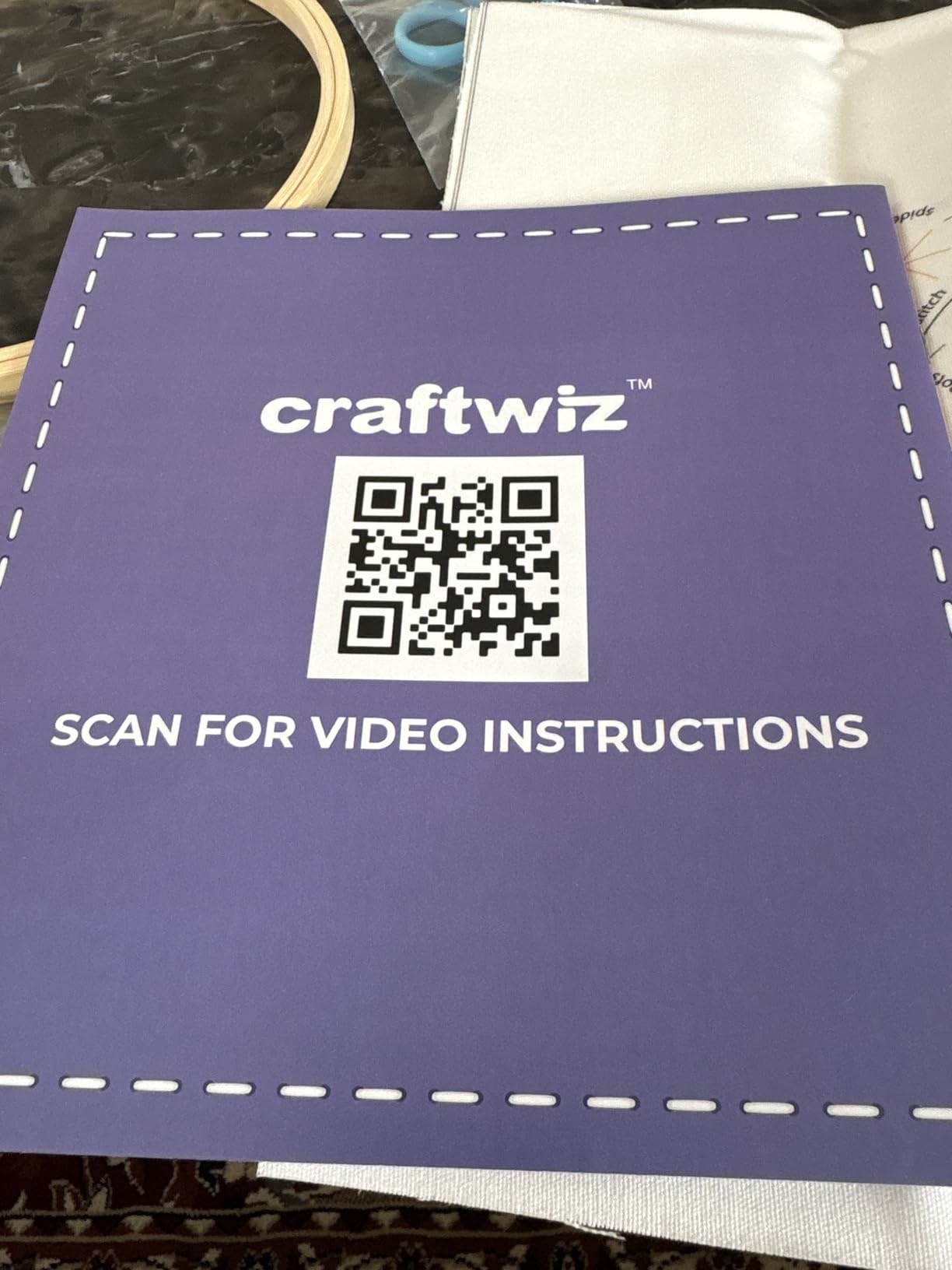 Craftwiz 4-Piece Starter Embroidery Kit for Beginners and Expert with Simple Patterns, Learn 29 Stitches with Hand Embroidery Kit customer photo 2
