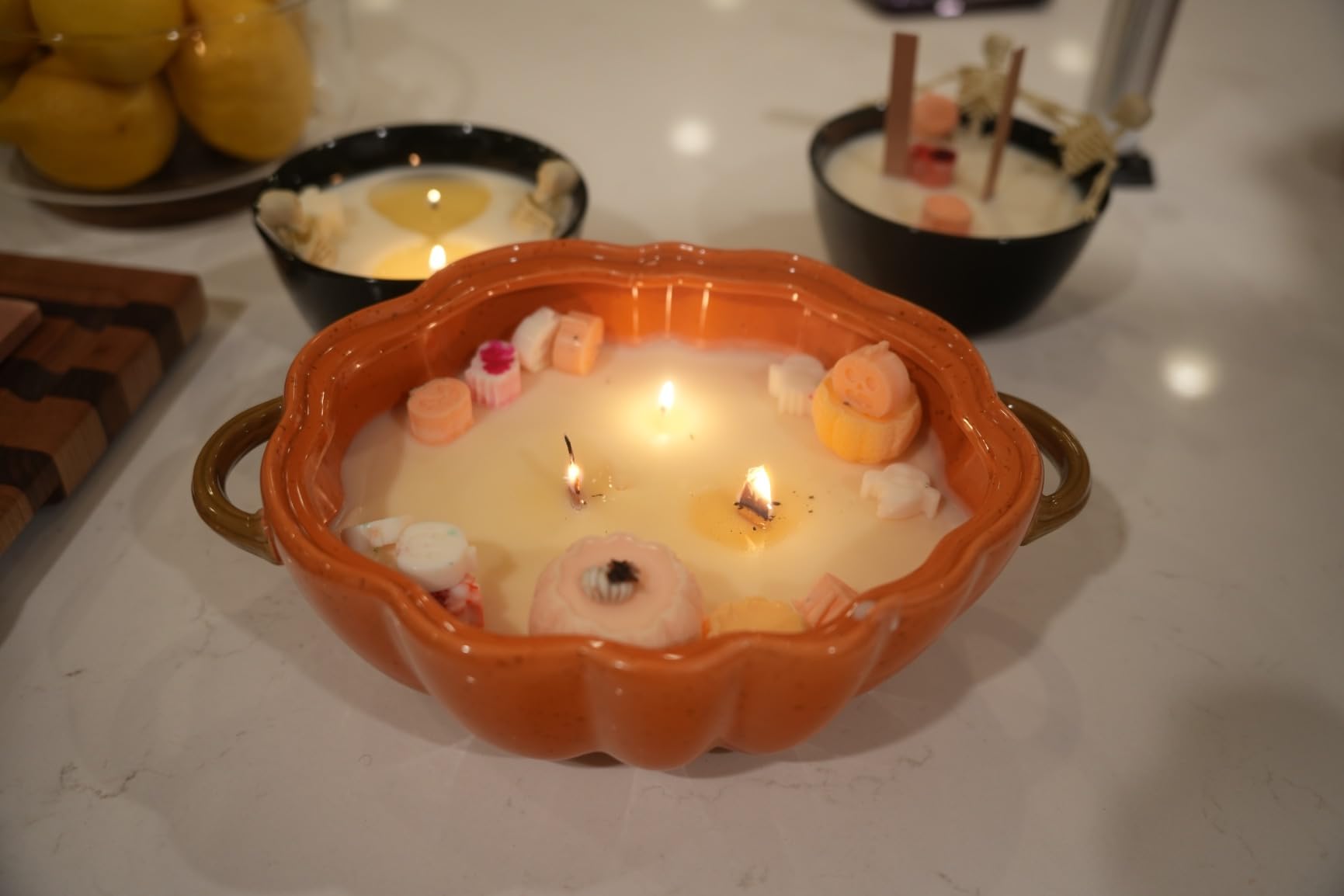 7 Pcs Pumpkin Candle Molds, Halloween Silicone Mold customer photo 1