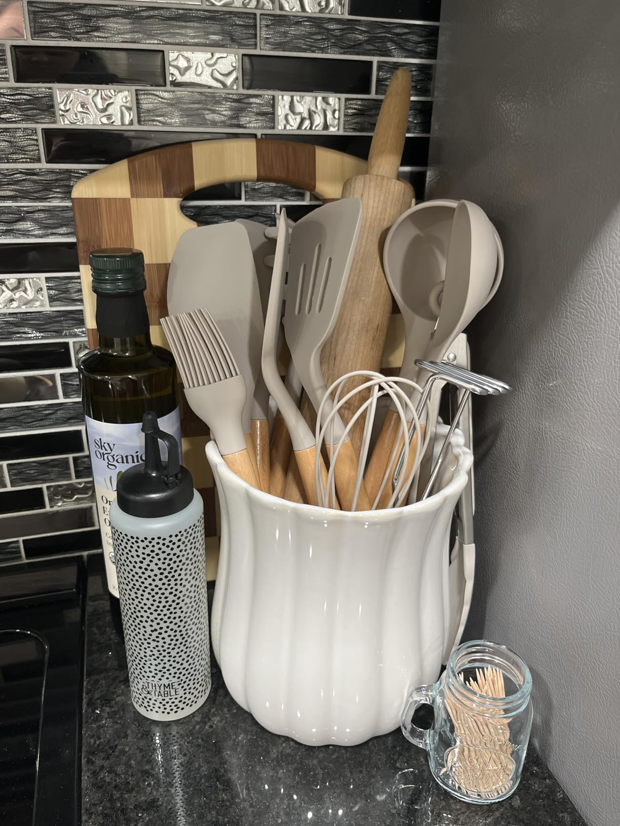 Umite Chef Food Grade Thickened Silicone (Stainless Steel Core) Kitchen Gadgets Tools Set - Kitchen Cooking Utensils Set, Heat Resistant Kitchen Spatula Tools Set customer photo 1