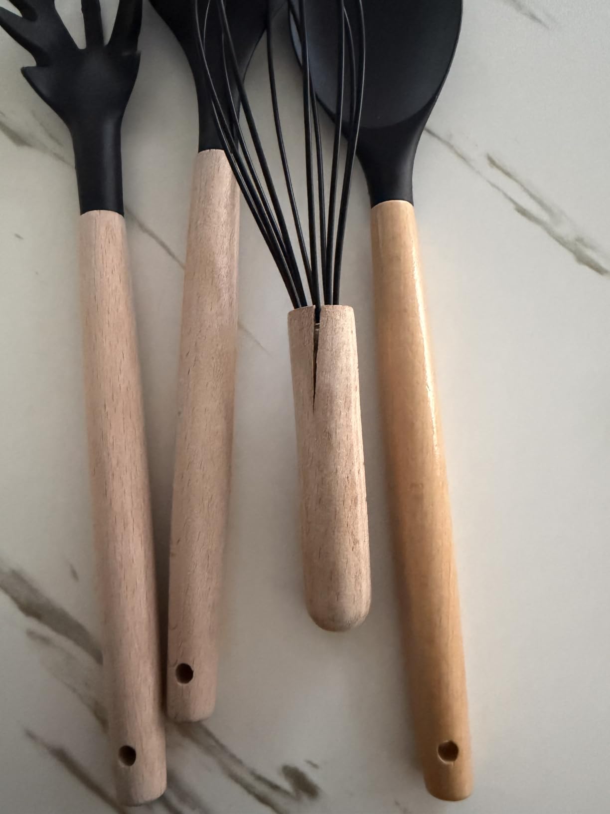 Umite Chef Food Grade Thickened Silicone (Stainless Steel Core) Kitchen Gadgets Tools Set - Kitchen Cooking Utensils Set, Heat Resistant Kitchen Spatula Tools Set customer photo 2