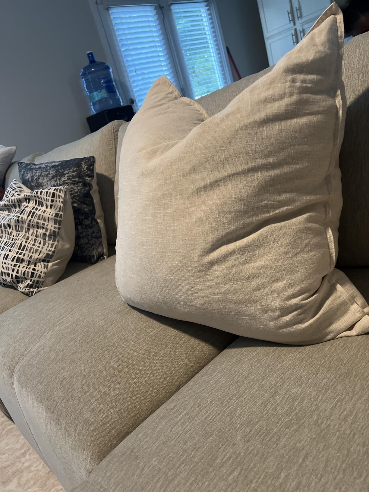 MIULEE 26x26 Euro Pillow Inserts, Set of 2 Feather Down Throw Pillows customer photo 1