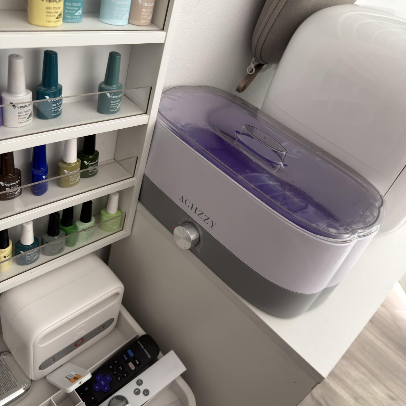 Achzzy Paraffin Wax Machine for Hands and Feet, 4000ml Paraffin Bath, Paraffin Wax Warmer with Refills, Nourishing and Moisturizing, Professional-Grade Spa Treatment for Soft and Smooth Skin customer photo 2