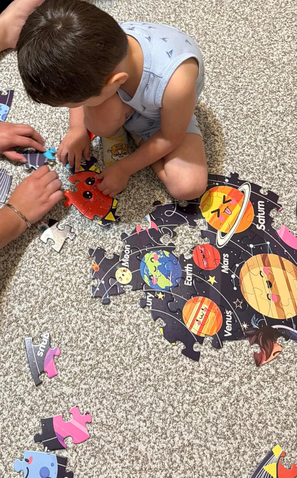 TALGIC Jumbo Floor Puzzle for Kids Ages 4-6, 70 Piece Solar System Puzzle customer photo 1