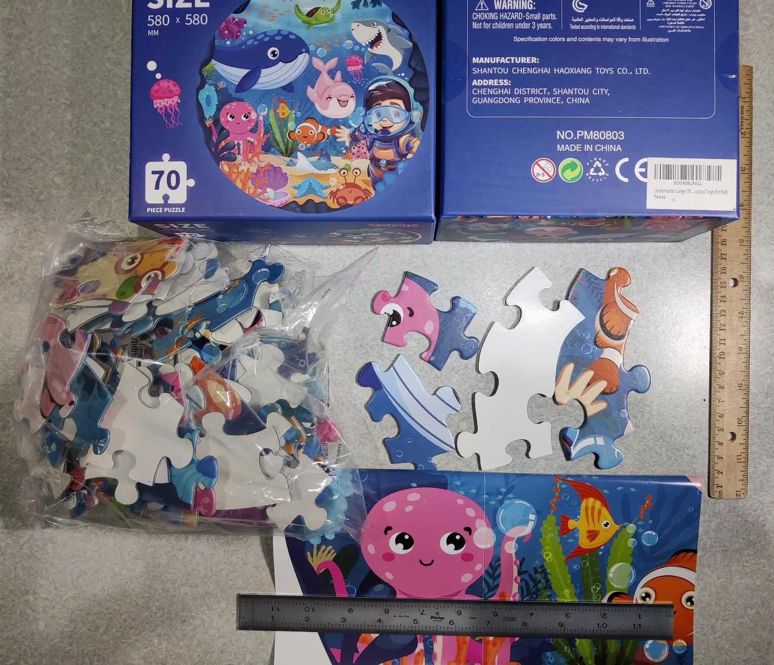 TALGIC Jumbo Floor Puzzle for Kids Ages 4-6, 70 Piece Solar System Puzzle customer photo 2