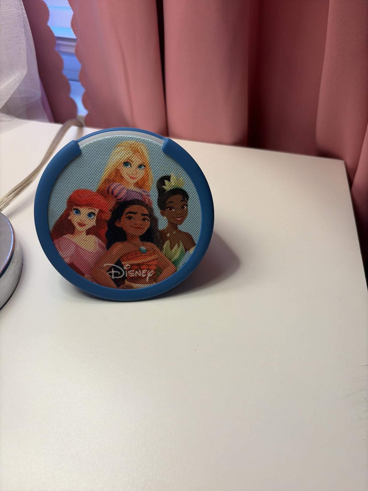 Amazon Echo Pop Kids (newest model), Enjoy age-appropriate audiobooks, sleep routines and Alexa+ experiences to create and learn, Disney Princess design customer photo 2