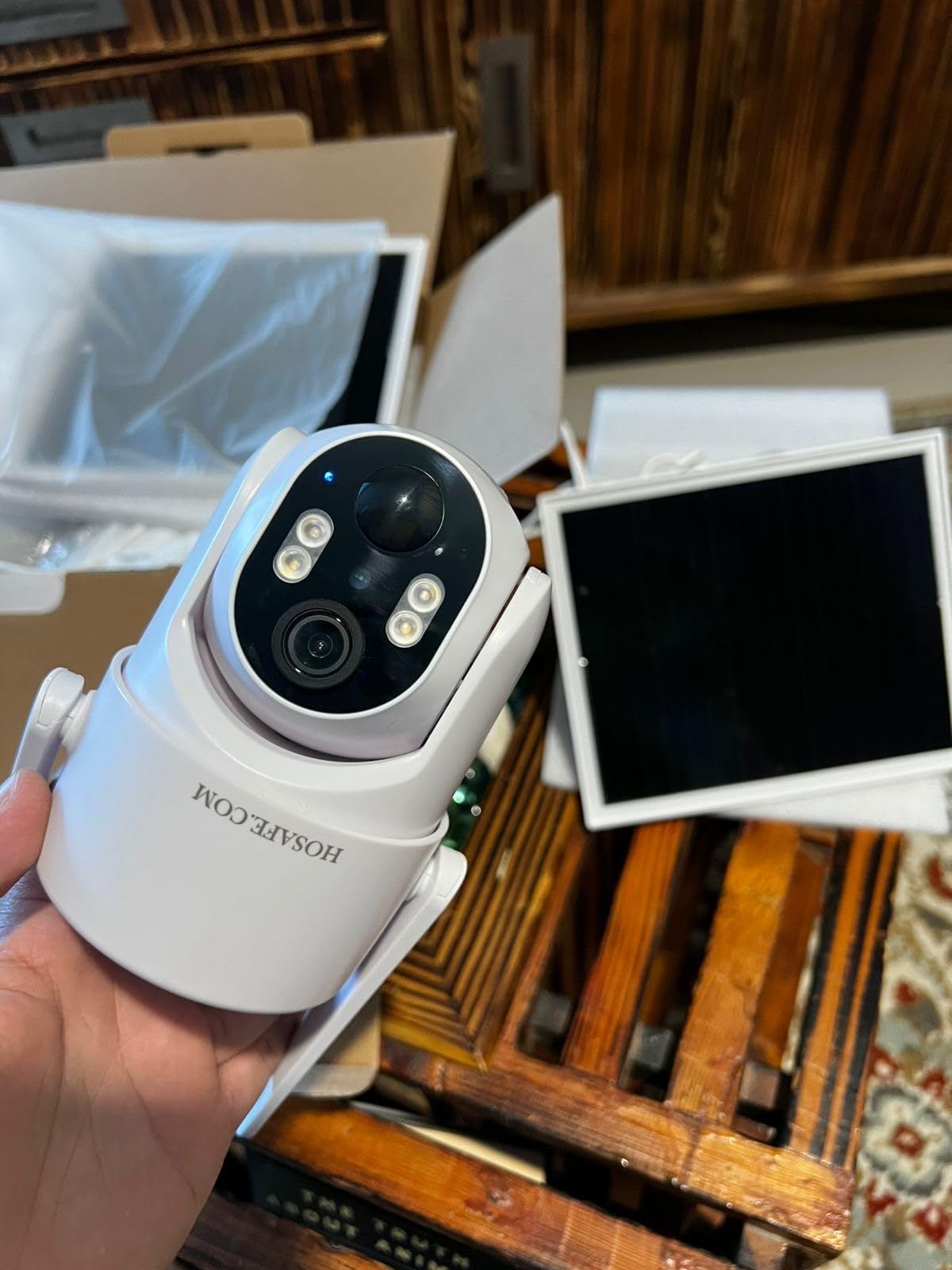 HOSAFE.COM 4G LTE Cellular Security Camera No Internet Needed, 2K Solar No WiFi Security Camera Outdoor Wireless with SIM Card Jobsite, 360 Live View, Motion Detection, Free Cloud Storage(Need Apply) customer photo 1