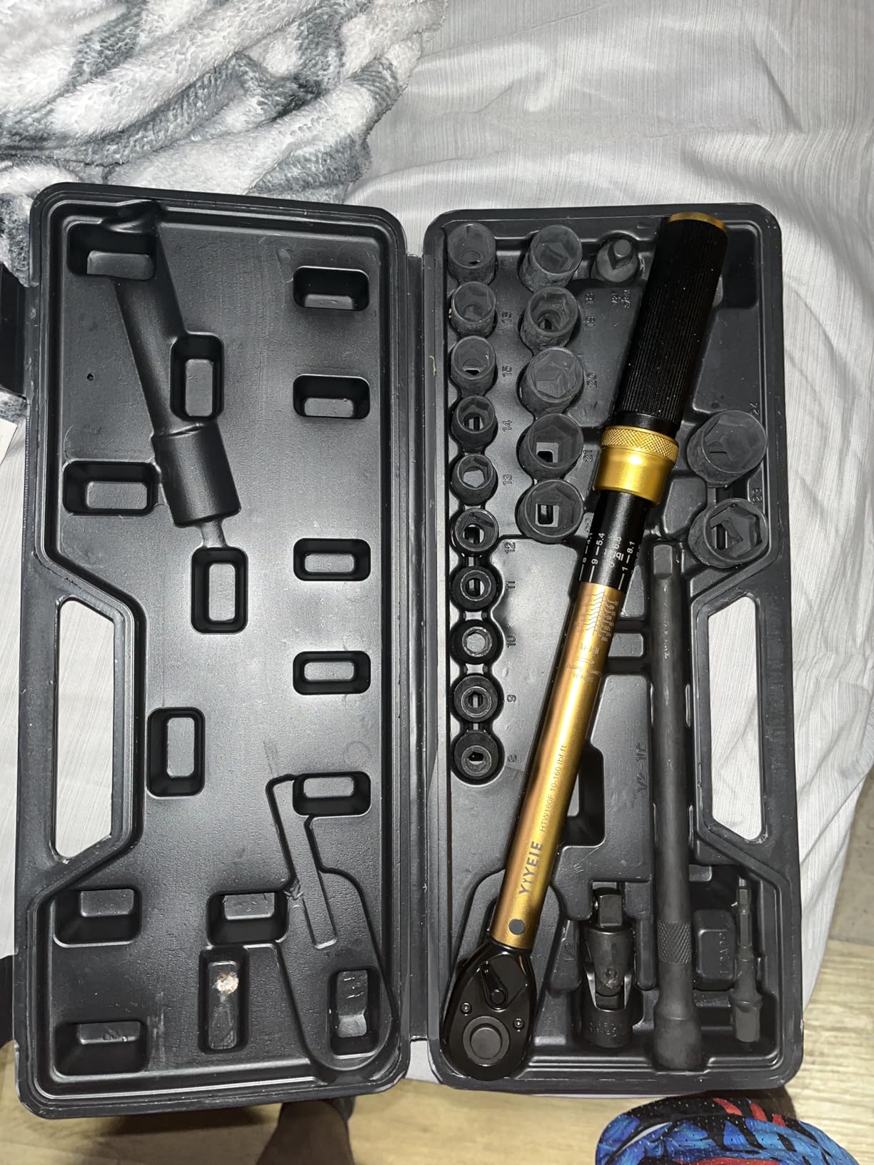 YIYEIE 22PCS Torque Wrench Set 1/2