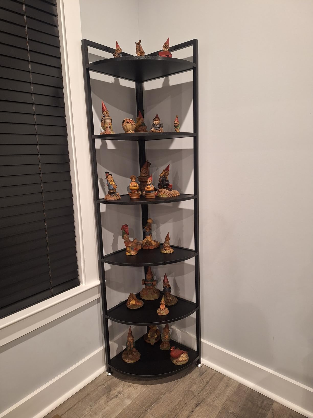 Tribesigns 6 Tier Corner Shelf, 70.9 Inch Tall Corner Bookshelf Small Bookcase Rustic Corner Shelving Unit Storage Rack for Living Room, Home Office, Kitchen, Small Space customer photo 2