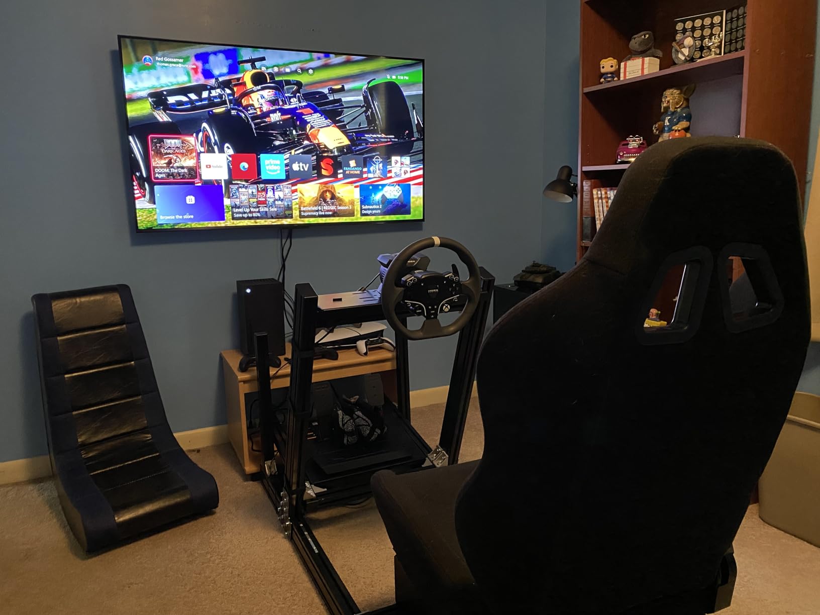 Marada 8040 Aluminum Profile Pro Racing Simulator Cockpit with Black Seat customer photo 1