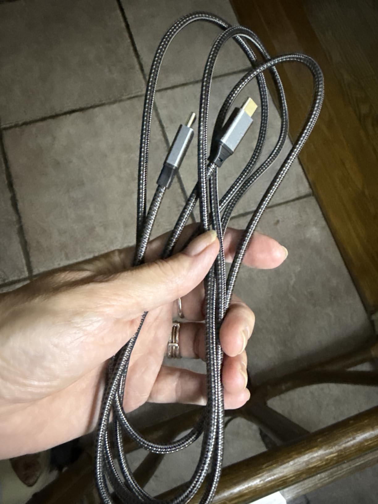 LISEN USB C to USB C Cable, 240W Fast Charging Type C Charger Cord (6.6FT) customer photo 2