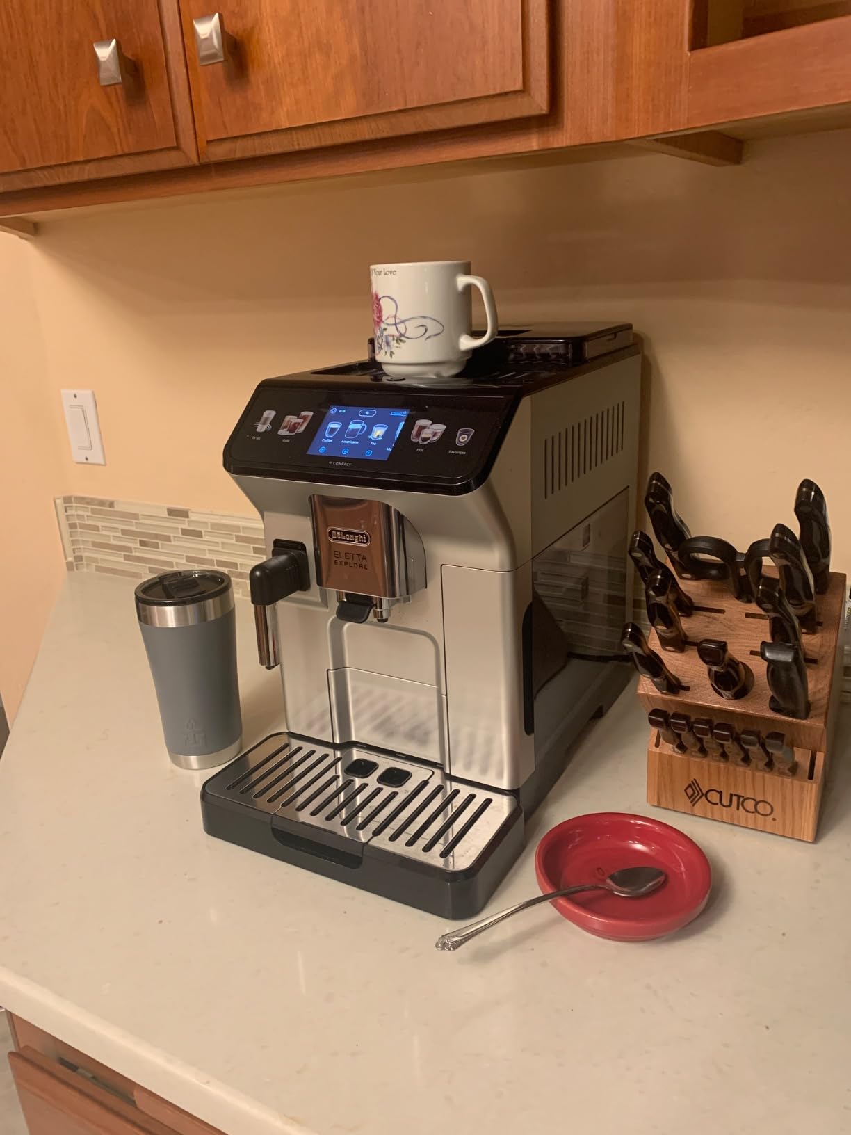De'Longhi Eletta Explore Espresso Machine with Coffee Grinder, Milk Frother | 50+ One-Touch Recipes, Hot & Cold Frother customer photo 1