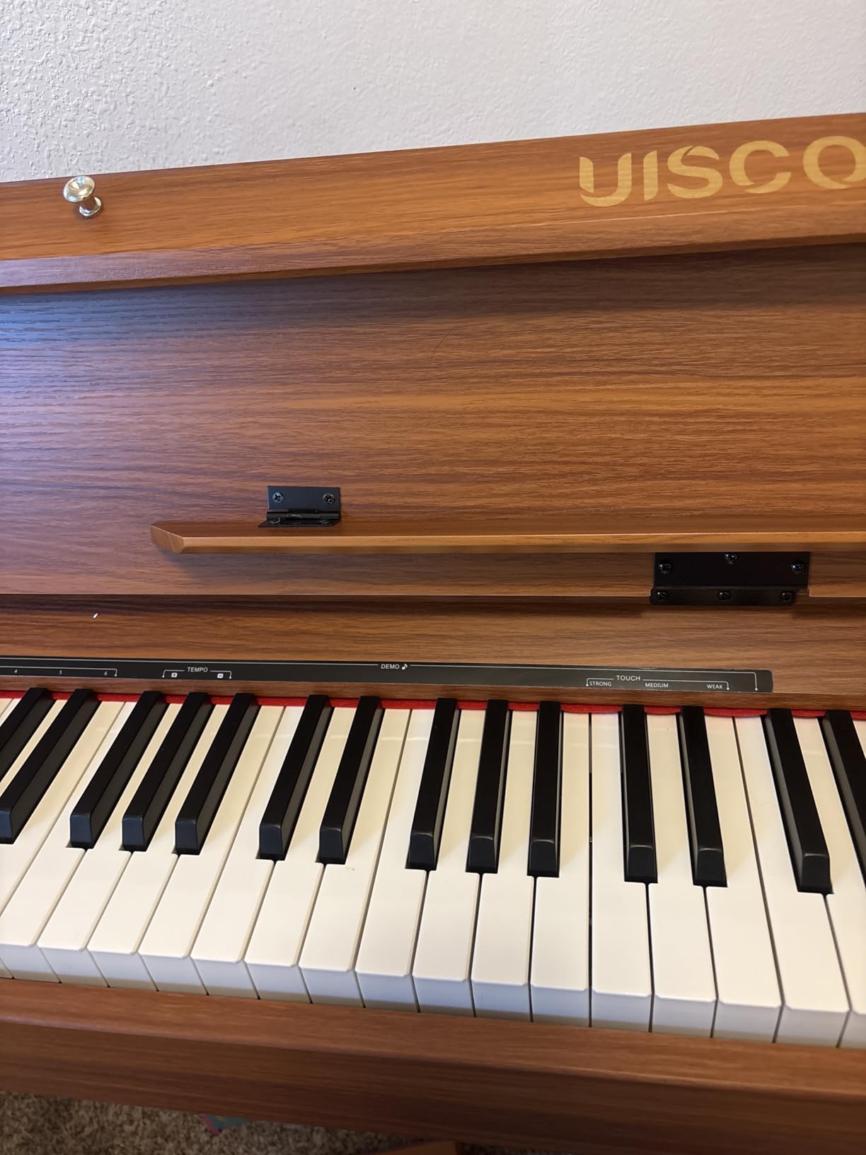 UISCOM 88 Key Weighted Home Digital Piano,Wooden Desk Keyboard,Triple-Pedal customer photo 2
