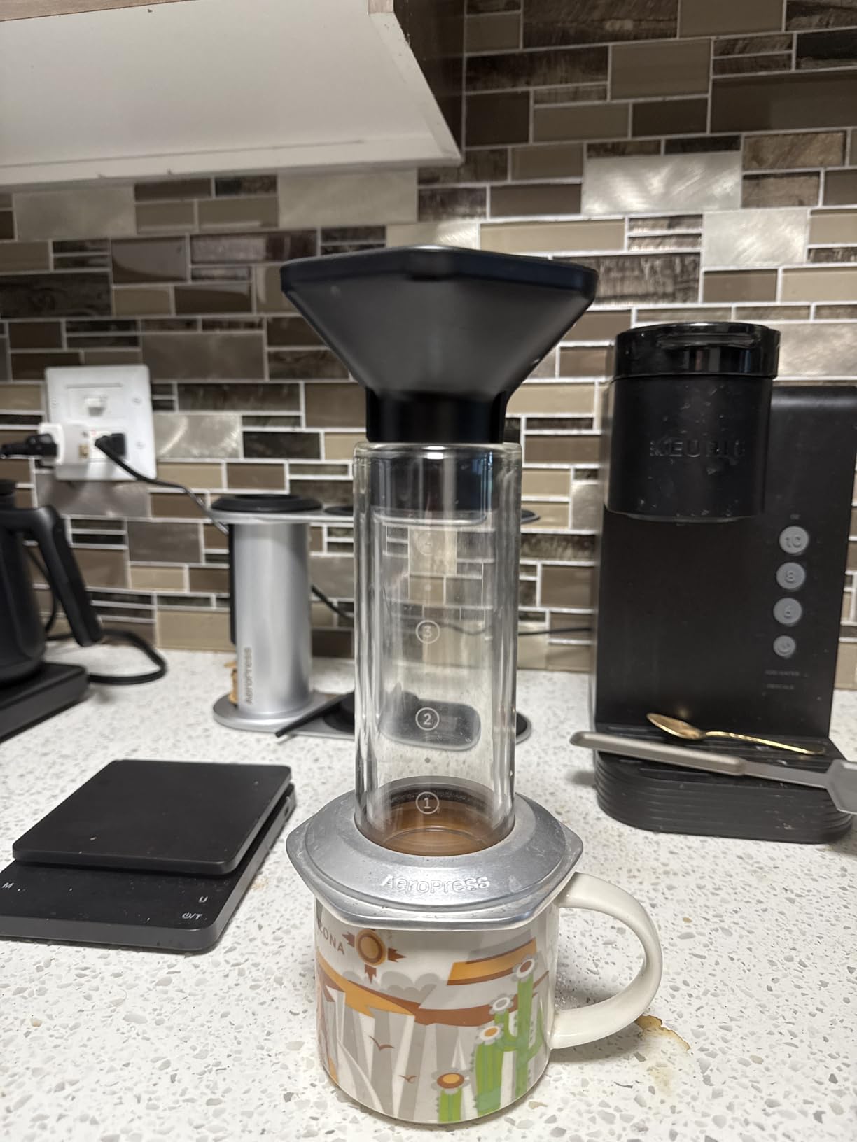 CAFEMASY Coffee Funnel and Travel Bag Kit Compatible with Aeropress Original, Go, XL customer photo 1