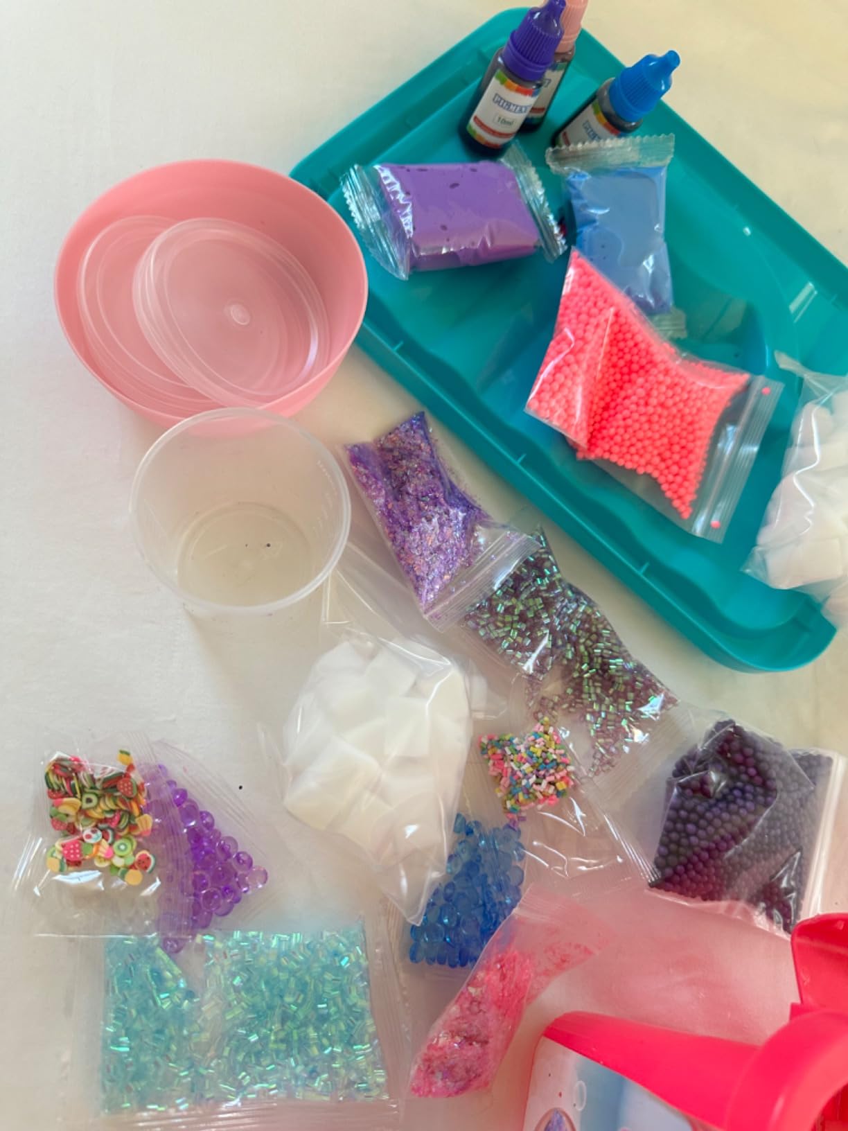 inksbui Confetti Slime Kit, Sparkling, Glimmer, Crunchy, Foam, Jelly Cubes Slime, Stress Relief Toys, Party Favors for Kids, for Girl Boys 6 7 8 9 10 11 12 customer photo 2