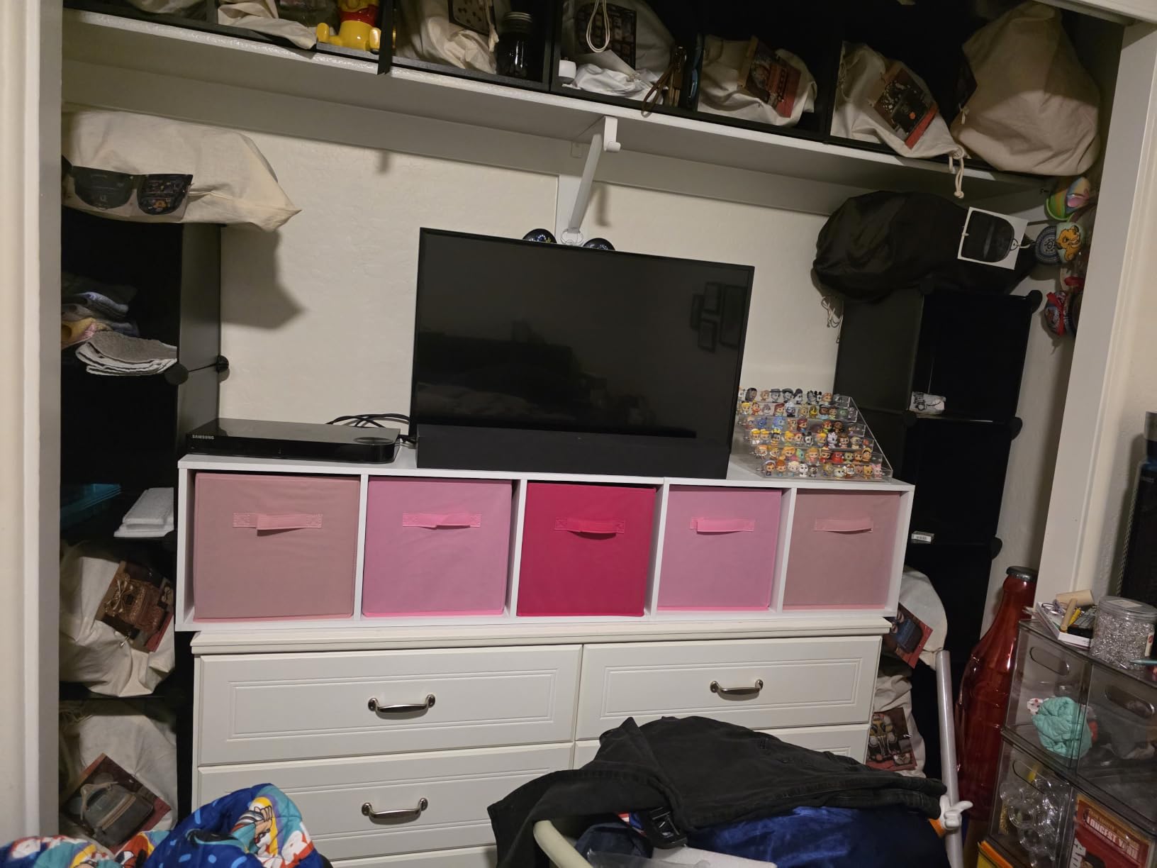 GRANNY SAYS 11 Inch Cube Storage Bins, 6-Pack Storage Cube Organizer, Pink customer photo 1