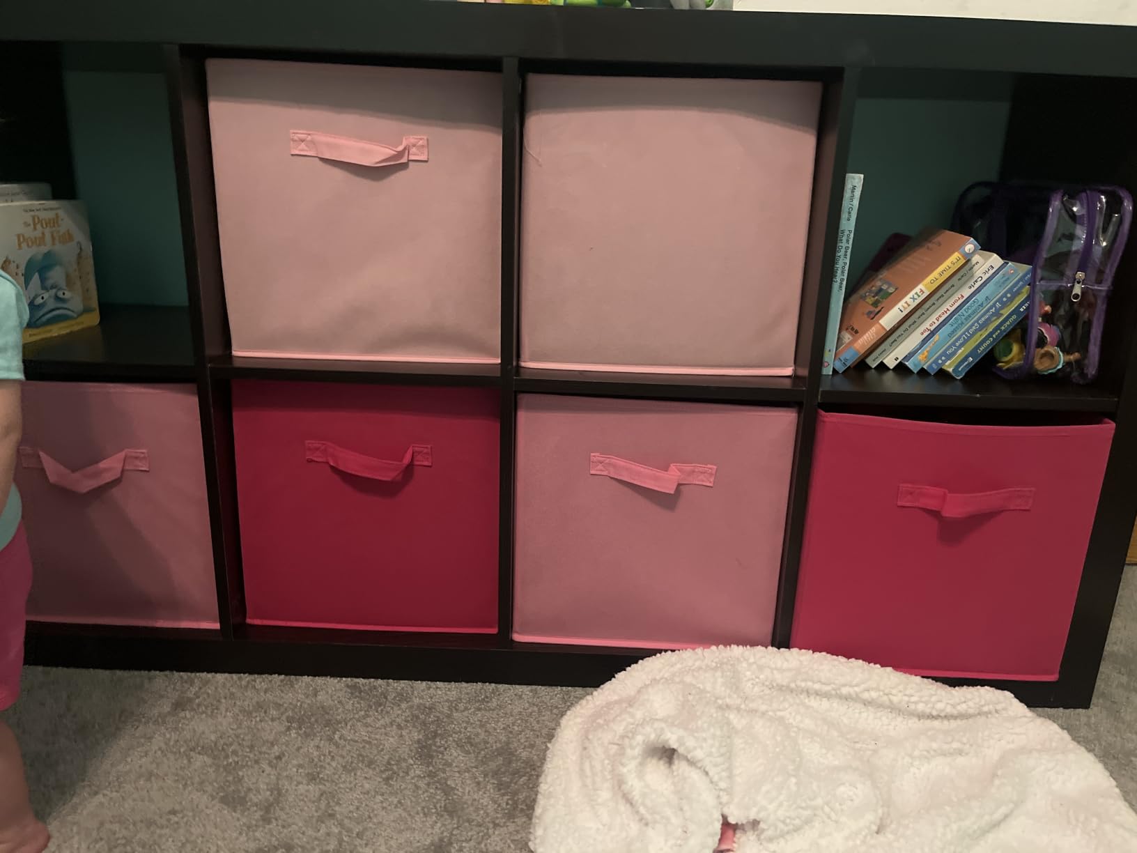 GRANNY SAYS 11 Inch Cube Storage Bins, 6-Pack Storage Cube Organizer, Pink customer photo 2