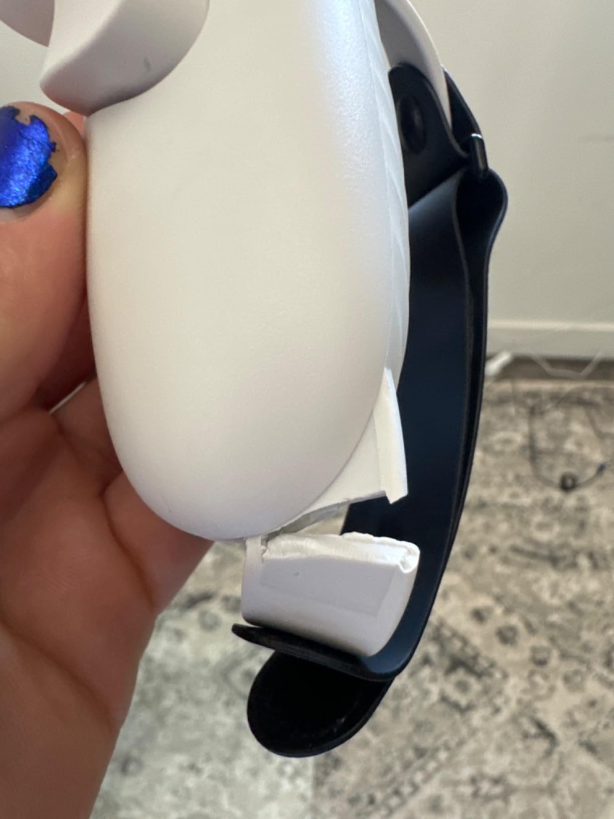 AMVR Controller Grips Compatible with Meta/Oculus Quest 3/Quest 3S, Silicone Accessories Non-Slip Handle Cover, Adjustable Soft Hand Strap Fits Small and Medium Hands (Not Fit Official Charging Dock Battery) customer photo 2