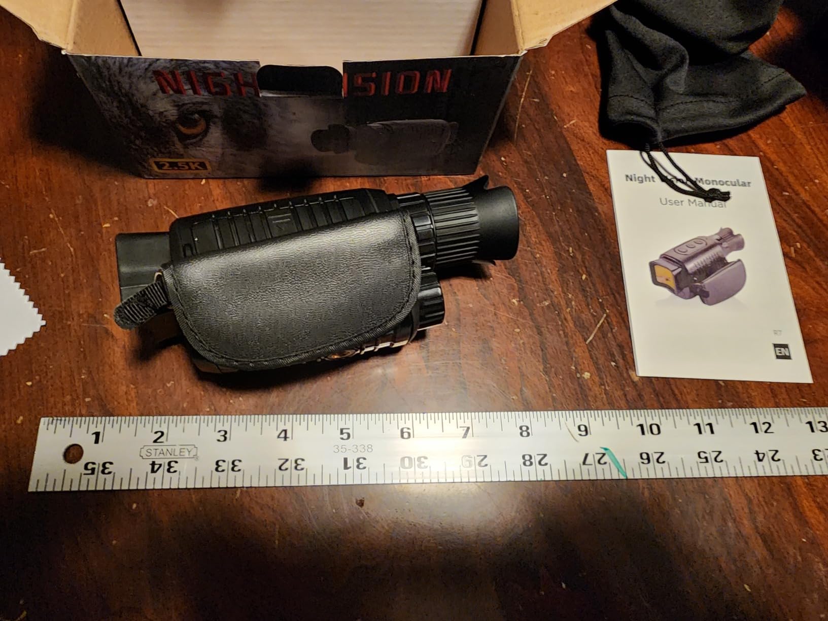 Sheawasy Night Vision Monocular, 1080p Infrared Monocular for 100% Darkness, 32GB Included, Travel, Camping, Hunting, Surveillance customer photo 1