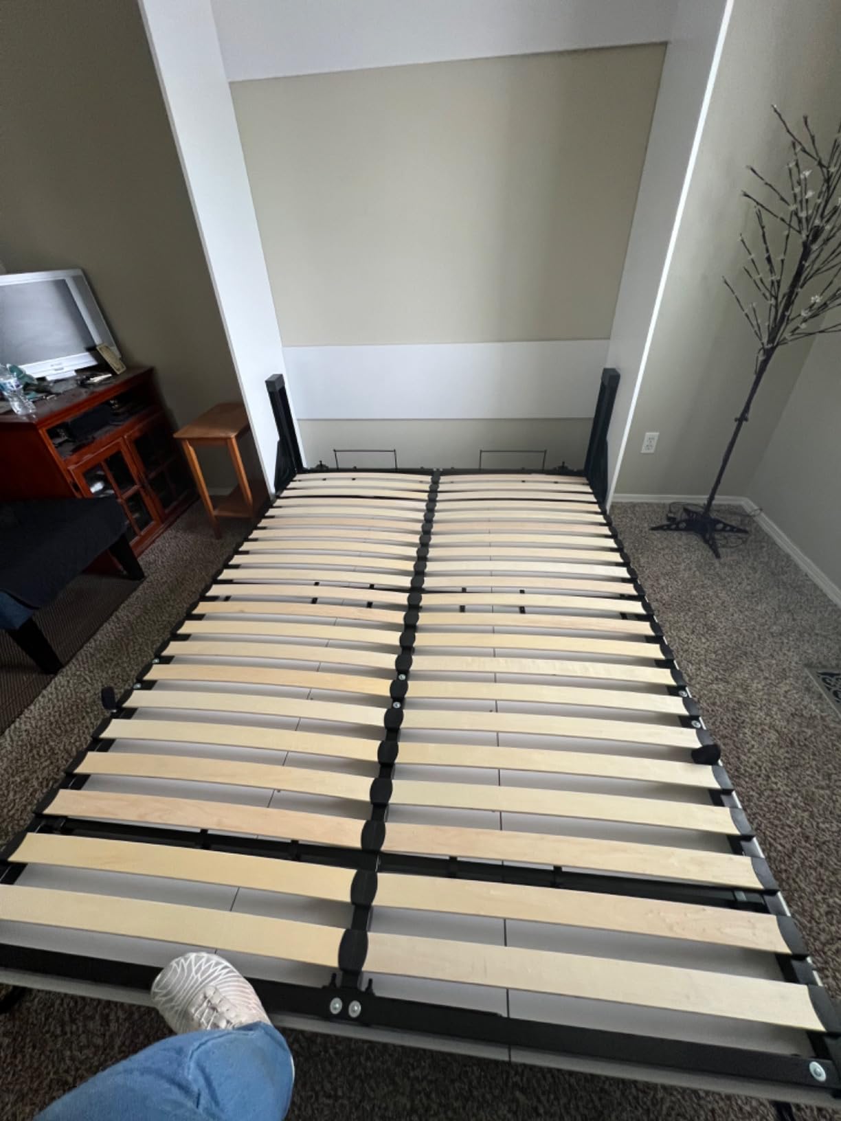 Bestar Full Murphy Bed, White, Claremont, 59W customer photo 1