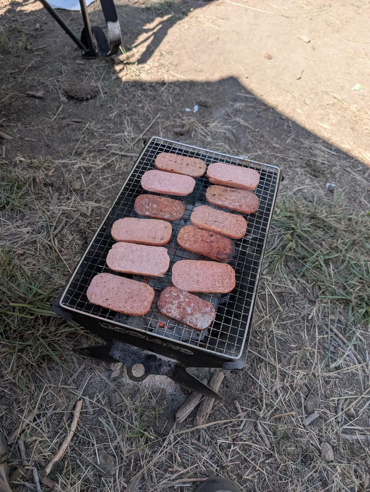 Odoland Folding Portable Charcoal Grills for Outdoor Cooking Bonfire BBQ customer photo 2