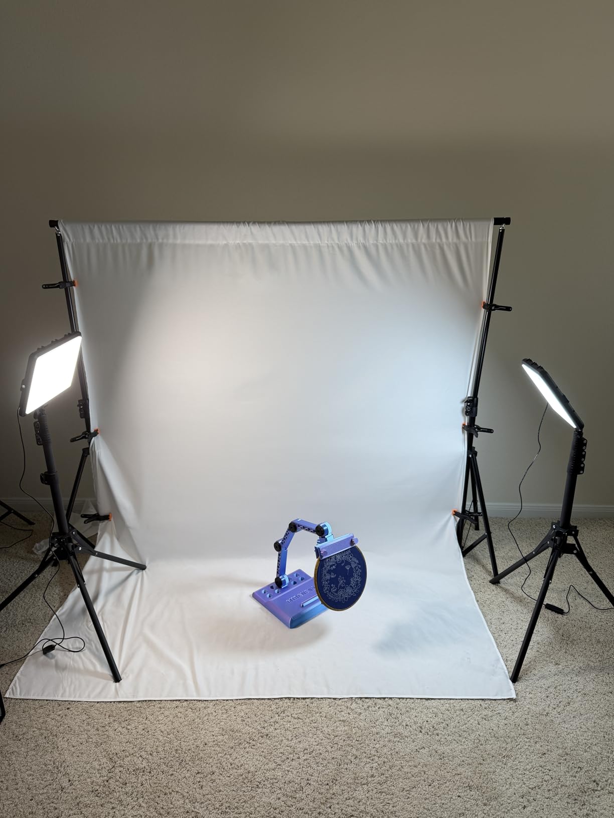 2-Pack Photography Lighting Kit, NiceVeedi 25W LED Video Light Kit, 2900-7000K Dimmable Studio Light with Tripod Stand customer photo 2
