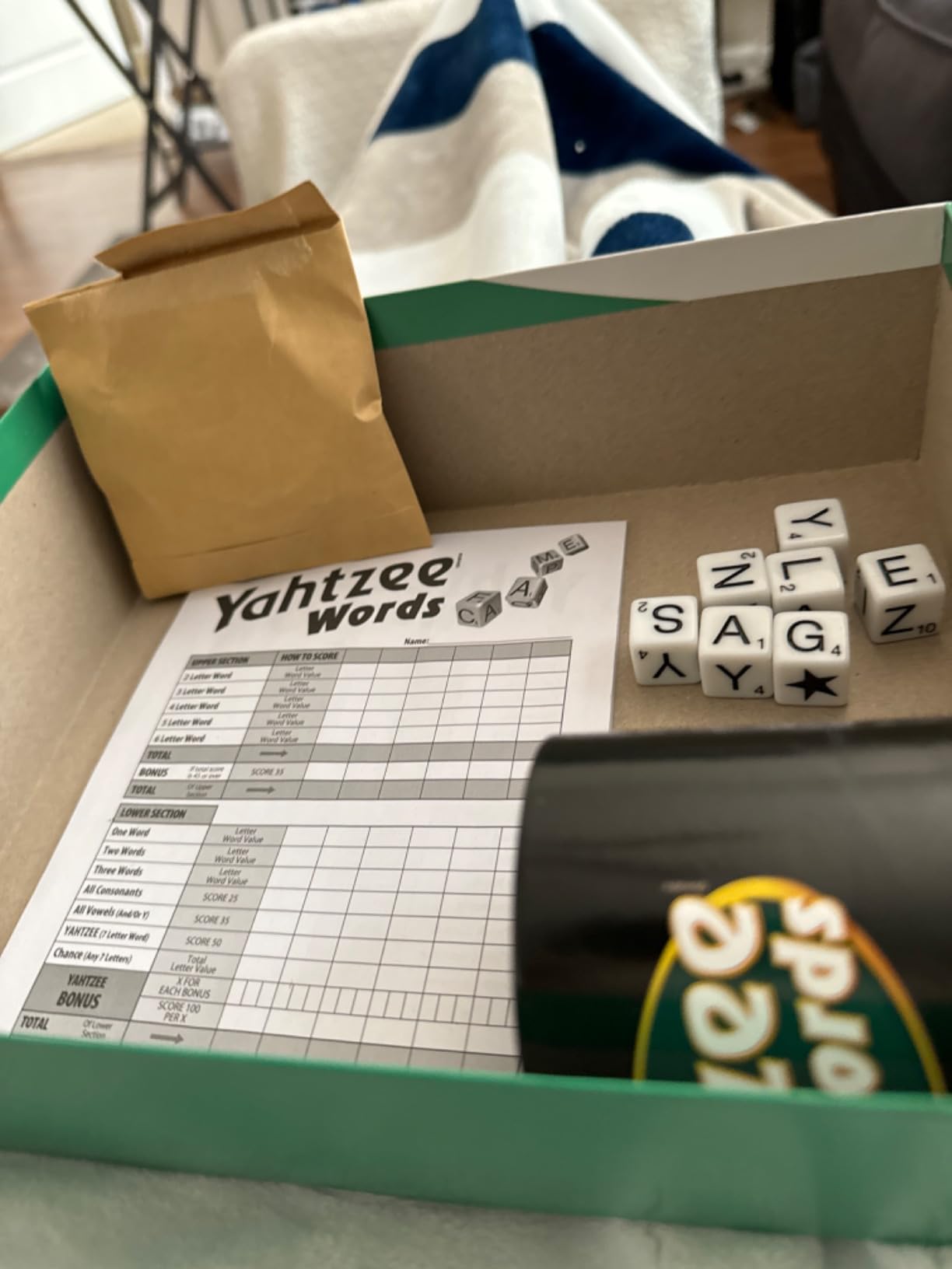 Winning Moves Yahtzee Words, Family Word Game Version of Yahtzee customer photo 2