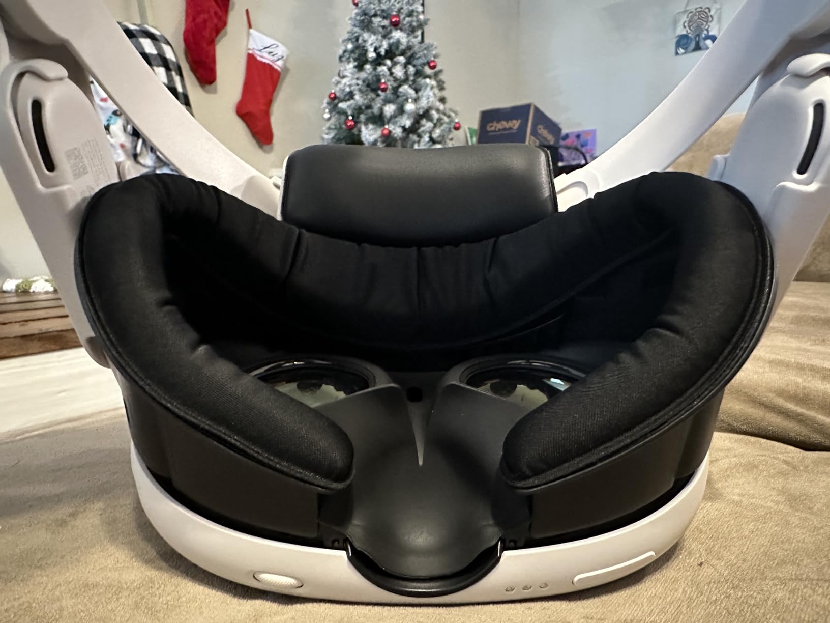 AMVR FC1 Face Pad Facial Interface Compatible with Meta Quest 3 Accessories, with PU Leather and ice Silk face Cover, NOT Compatible with Meta Quest 3S [Video Game] customer photo 1