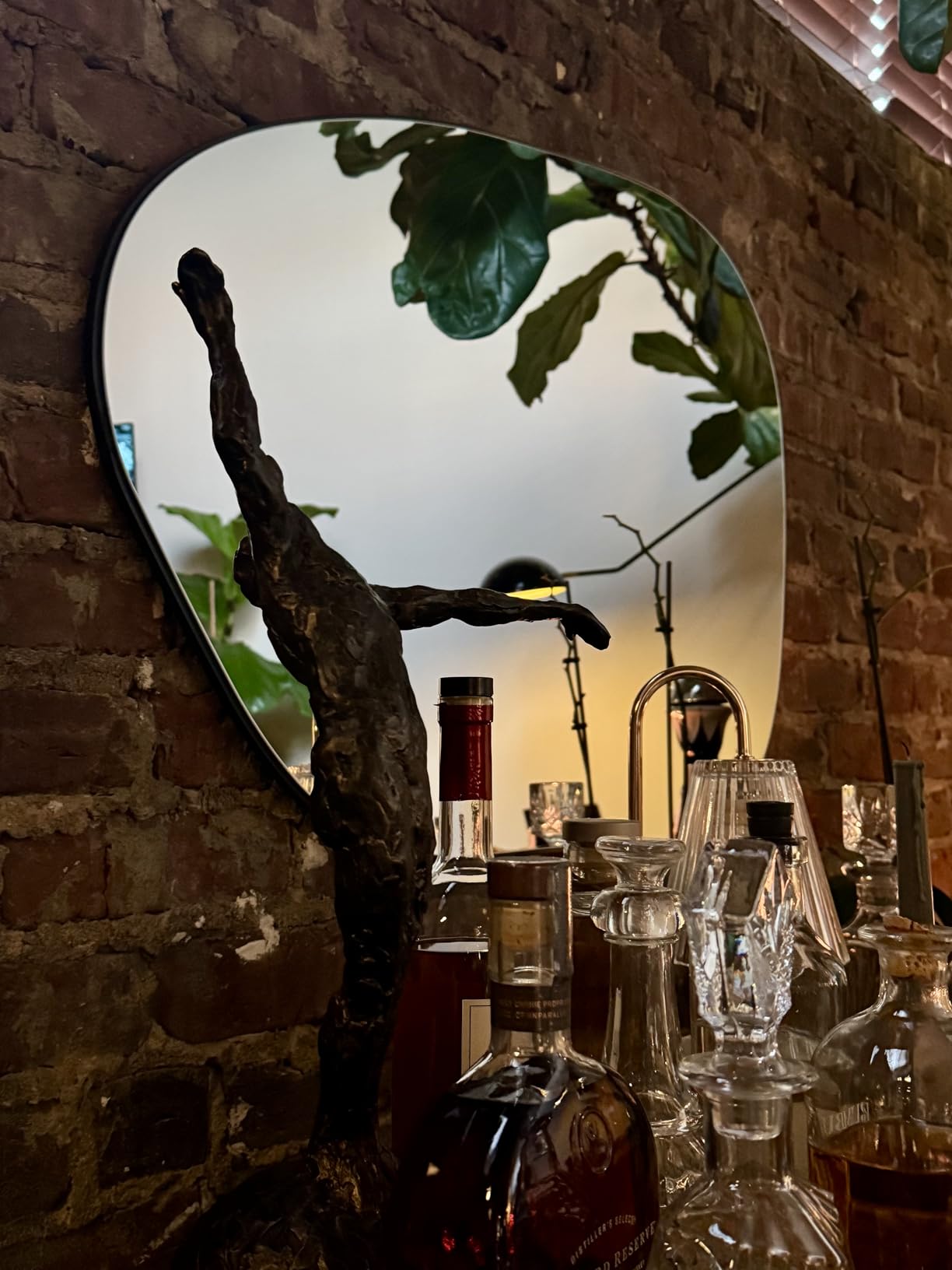 PERFNIQUE Irregular Asymmetrical Wall Mirror, 32