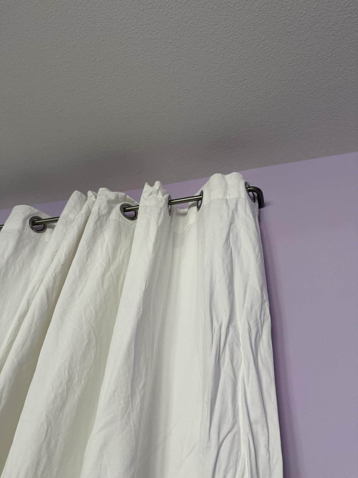 Umbra Twilight Curtain Rod, Wrap Around Blackout, 30 to 84 Inches, Nickel customer photo 1