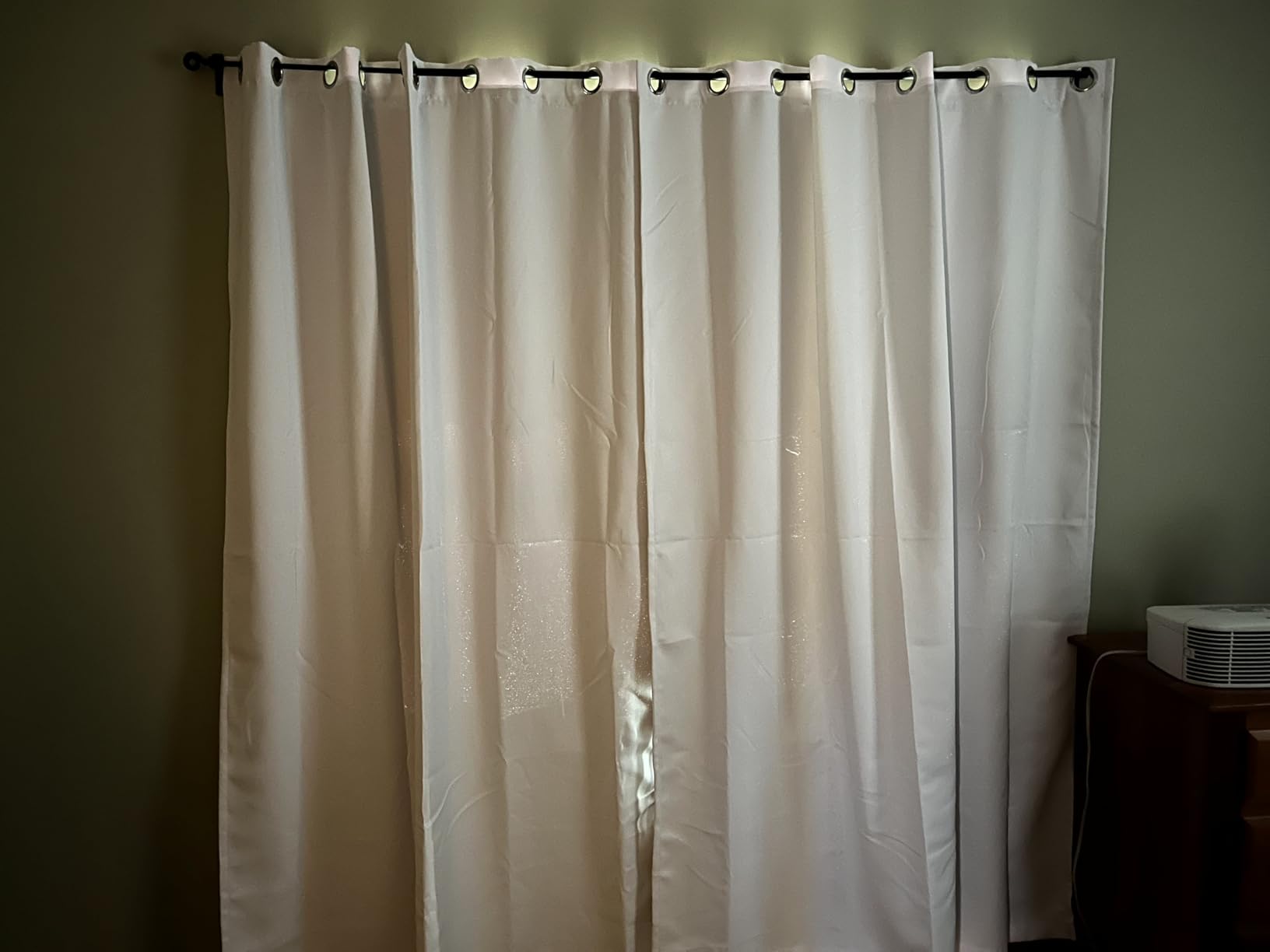 BGment Thermal Insulated 100% Blackout Curtains 63 Inch Length 2 Panels, Total Light Blocking Curtains for Bedroom, Grommet Window Drapes with Thick Black Liner, 42 Inch Wide Each Panel, Champagne customer photo 1