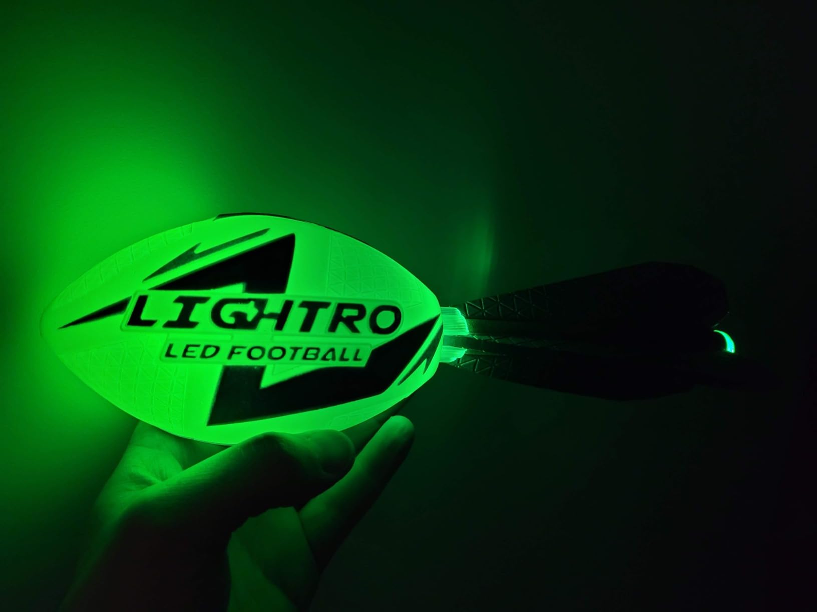 LIGHTRO - Foam Glow in the Dark Football - Super Bright - Smart LEDs - Batteries Included - Football Game for Kids 8 9 10 11 12 - A Perfect Birthday and Summer Gift customer photo 2