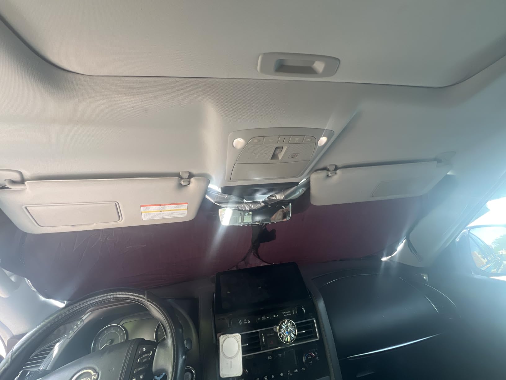 Autovir Windshield Sun Shade, Foldable Car Window Shades, 280T Visor Shade customer photo 1