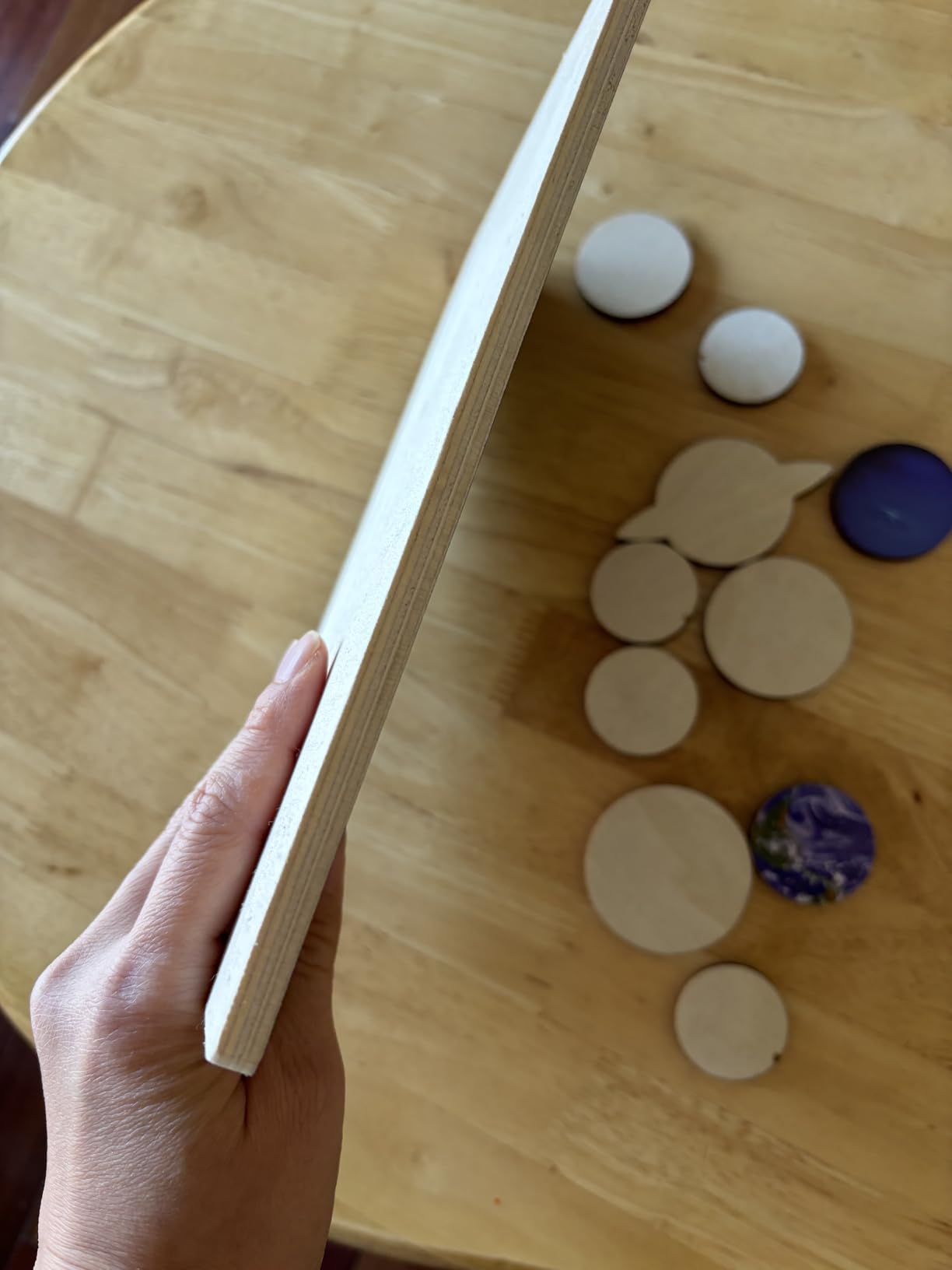 Solar System Planet Outer Space Toddler Wooden Puzzle Toys for Kids 3-5 customer photo 1