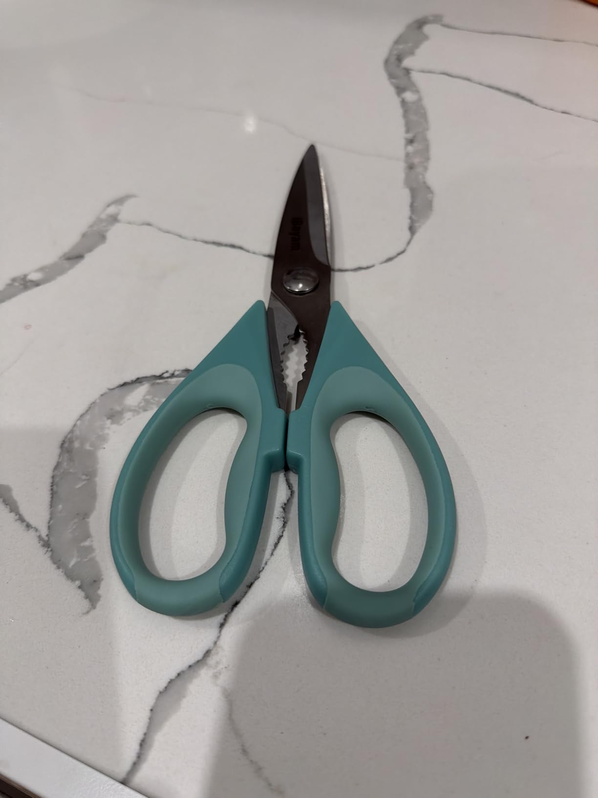 iBayam 1-Pack Kitchen Scissors All Purpose Kitchen Shears Heavy Duty 8.5