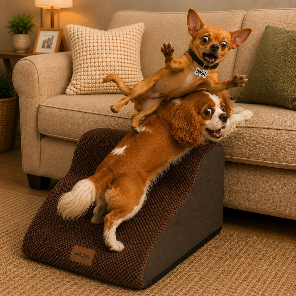 COZY KISS Dog Stairs for Small Dog 19.7