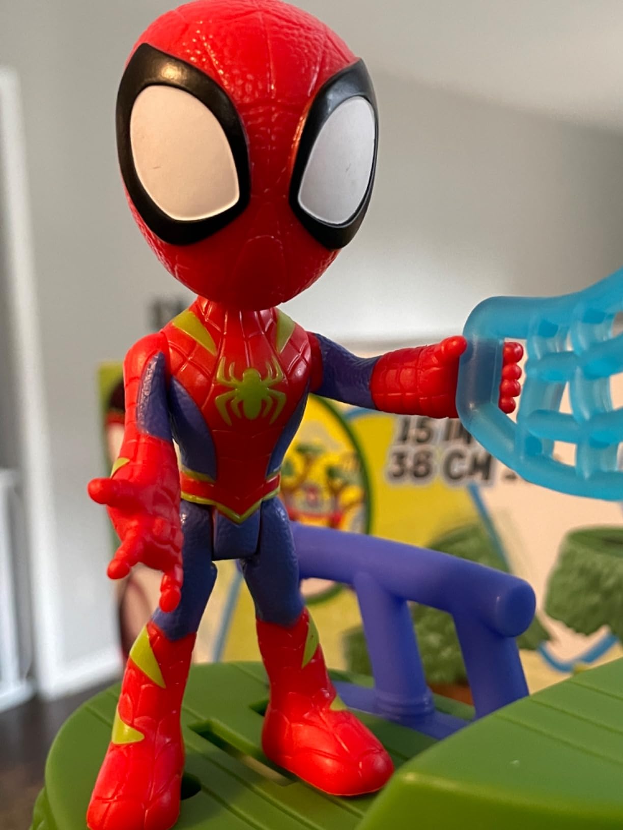 Marvel Spidey and His Amazing Friends Dino-Webs Treehouse Playset, Spider-Man & Goblin Raptor 4-Inch-Scale Action Figure Set, Ages 3 & Up customer photo 1