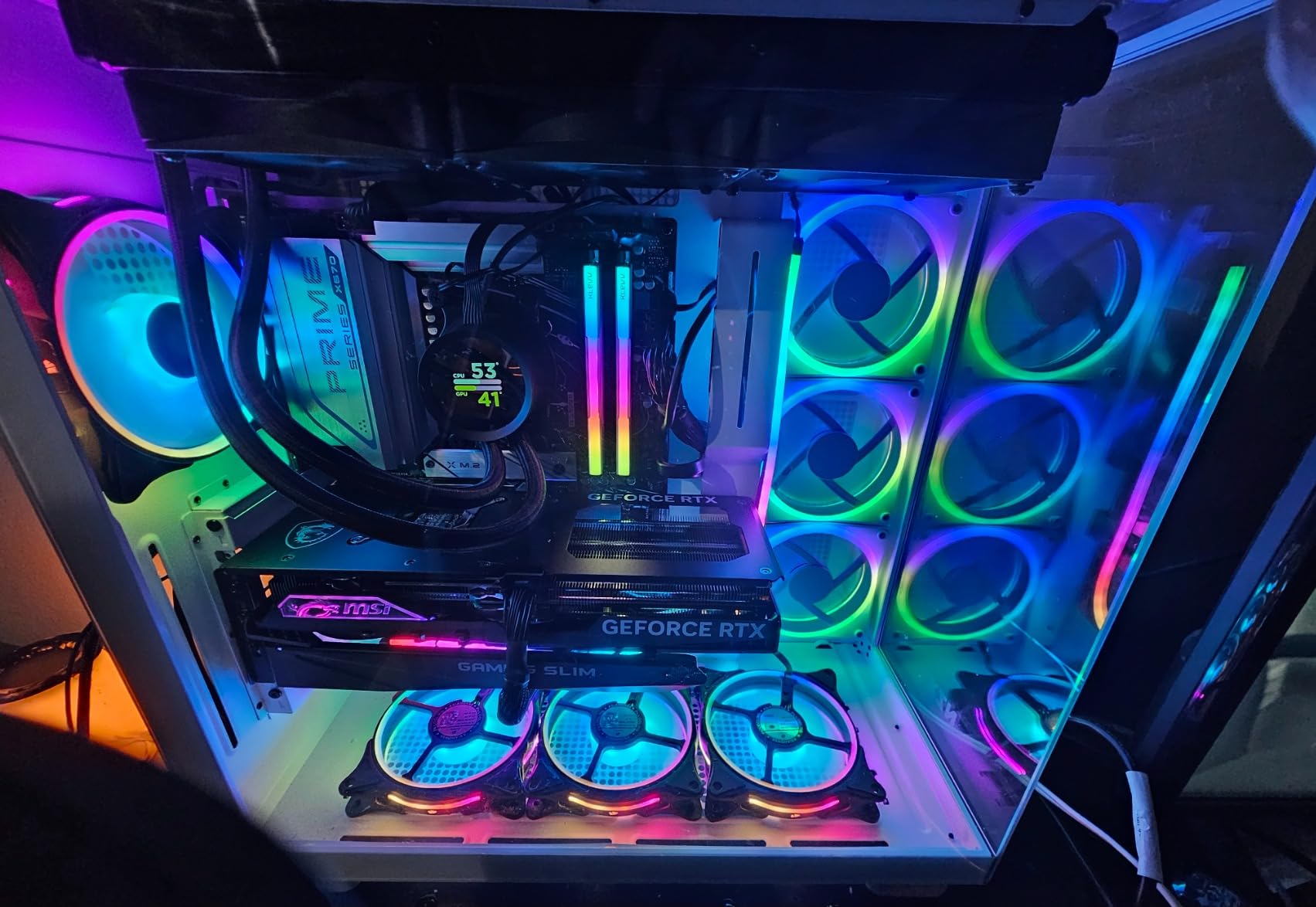 MSI Gaming RTX 4070 Ti Super 16G Gaming X Slim Graphics Card (NVIDIA RTX 4070 Ti Super, 256-Bit, Extreme Clock: 2685 MHz, 16GB GDRR6X 21 Gbps, HDMI/DP, Ada Lovelace Architecture) customer photo 2