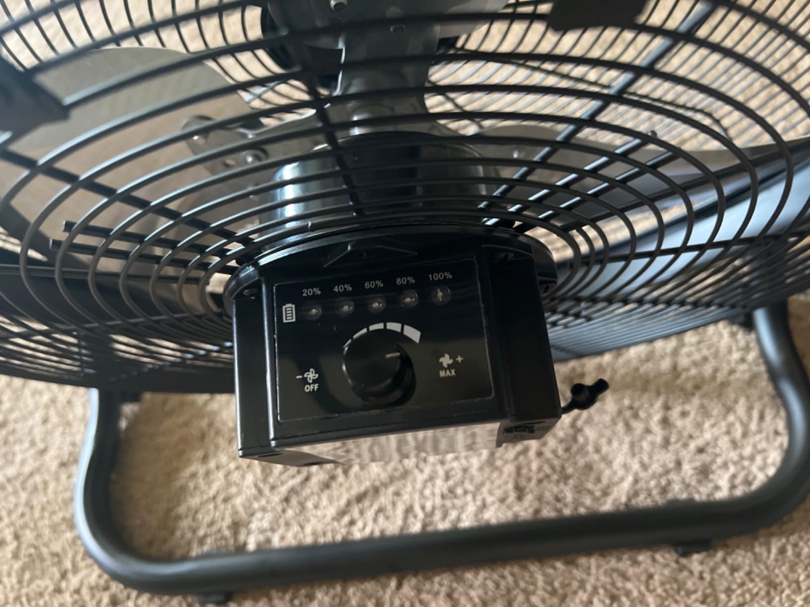 BILT HARD 16 Inch Rechargeable Battery Operated Outdoor Floor Fan, 15600mAh Battery Powered High Velocity Portable Fan with Metal Blade, USB Output for Travel, Camping, Backyard customer photo 1
