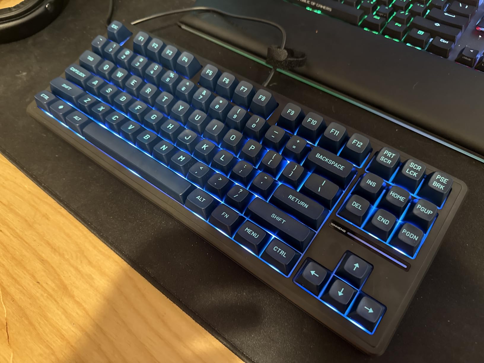 75% Custom Barebones Keyboard Kit Gasket Mounted, Blank DIY Silent TKL Mechanical Gaming Keyboard PCB Hot Swappable 3pin/5pin Switch with South-Facing RGB for Win/Mac (M87 Kit-Black) customer photo 1