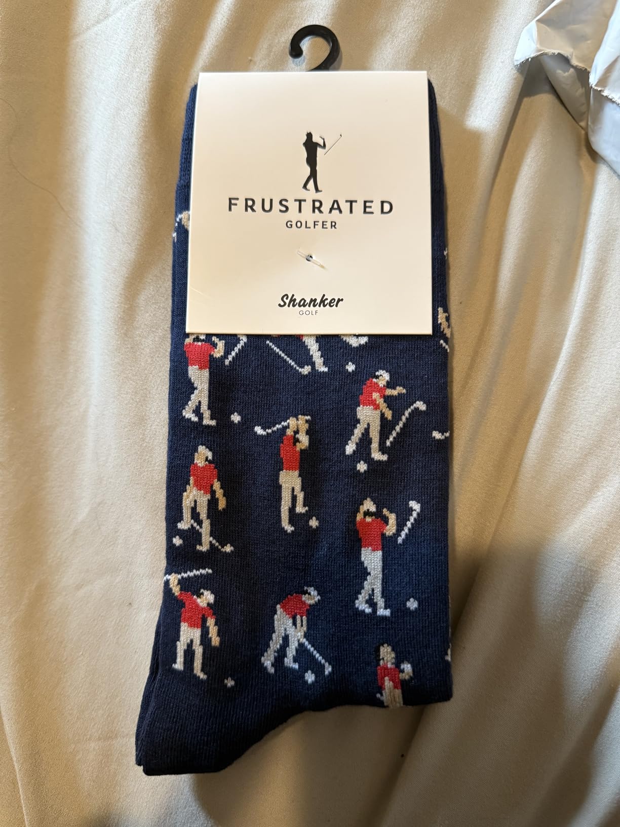 Shanker Golf Socks - Funny Angry Golfer Socks - Funny Golf Gift for Men customer photo 1