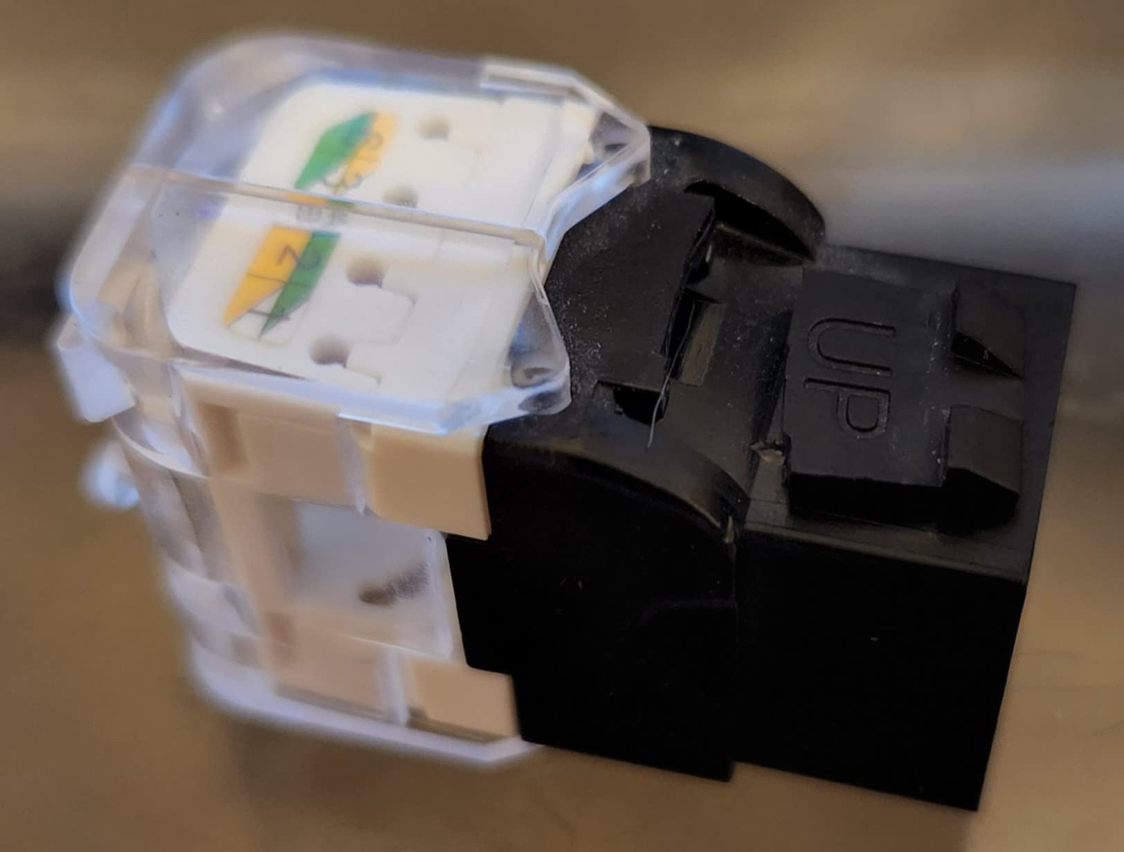AMPCOM CAT6 Tool-Less Keystone Jack 12-Pack, RJ45 UTP Punch Down Free White customer photo 1