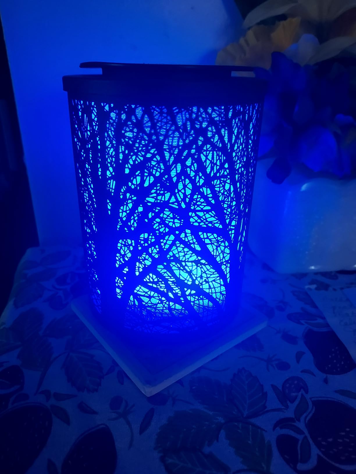 Leyoue Electric Wax Melt Warmer PTC Heating Plate with 7 Colors LED Changing Light Wax Warmer Fragrance Warmer for Home Office Gifts & Decor(Black Forest) customer photo 2