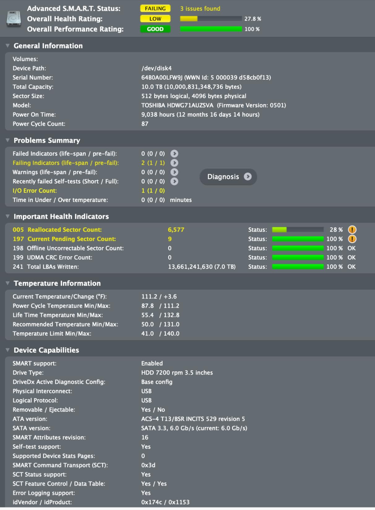Toshiba N300 20TB NAS 3.5-Inch Internal Hard Drive - CMR SATA 6 GB/s 7200 RPM 512 MB Cache - HDWG62AXZSTA customer photo 2