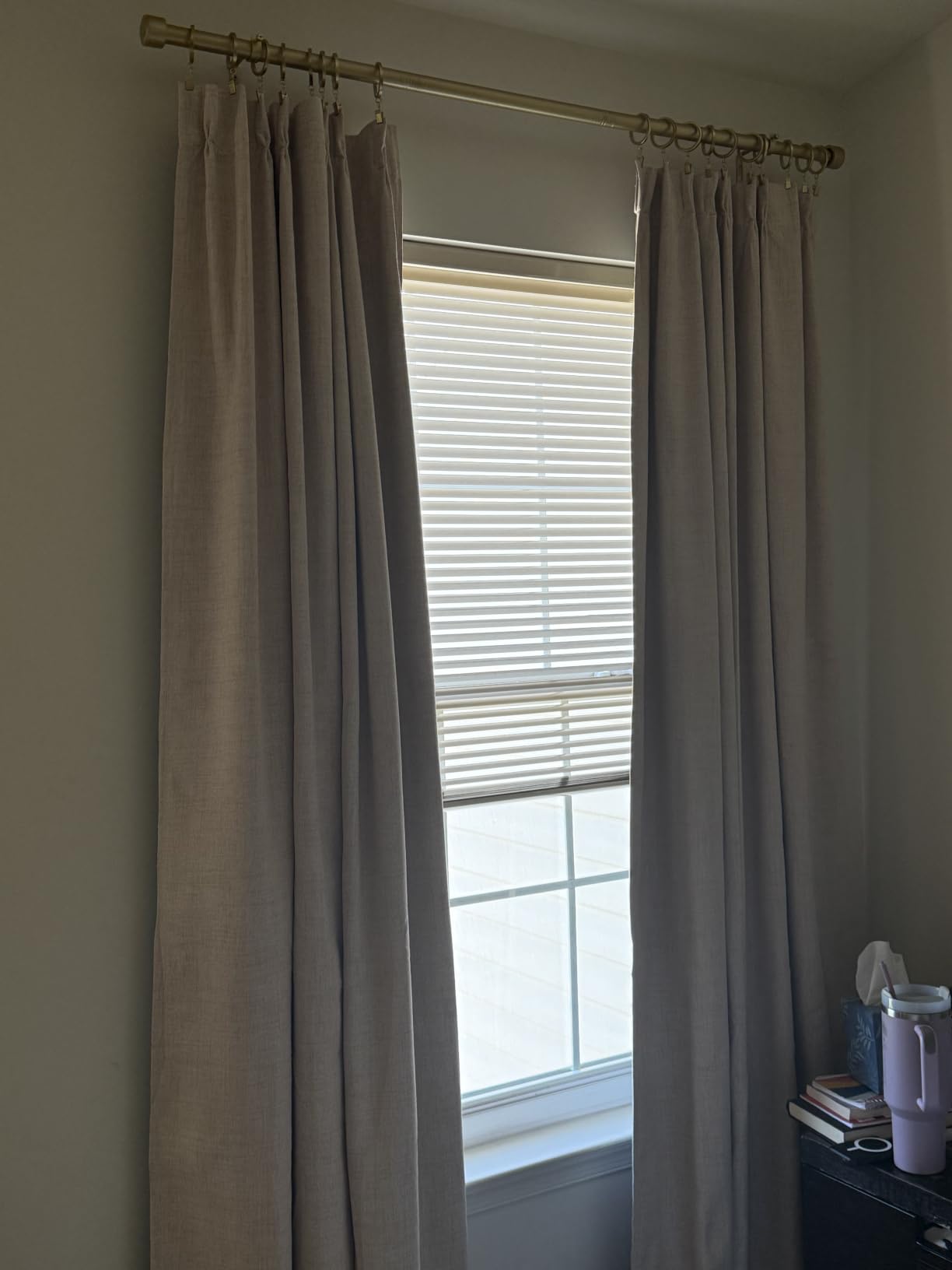 RYB HOME Brown 100% Blackout Curtains 84 Inches Long for Bedroom Nursery customer photo 2