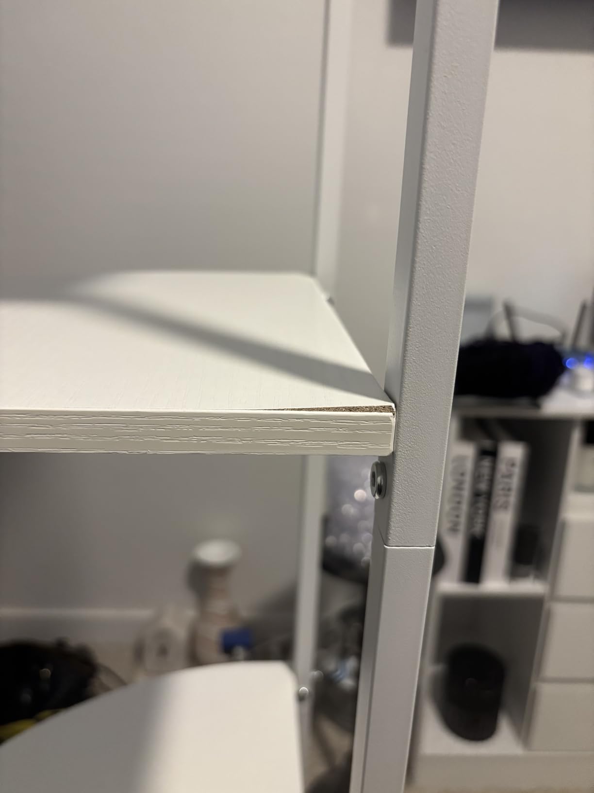 Furnulem 6 Tier Corner Shelf with LED Light, 67.5