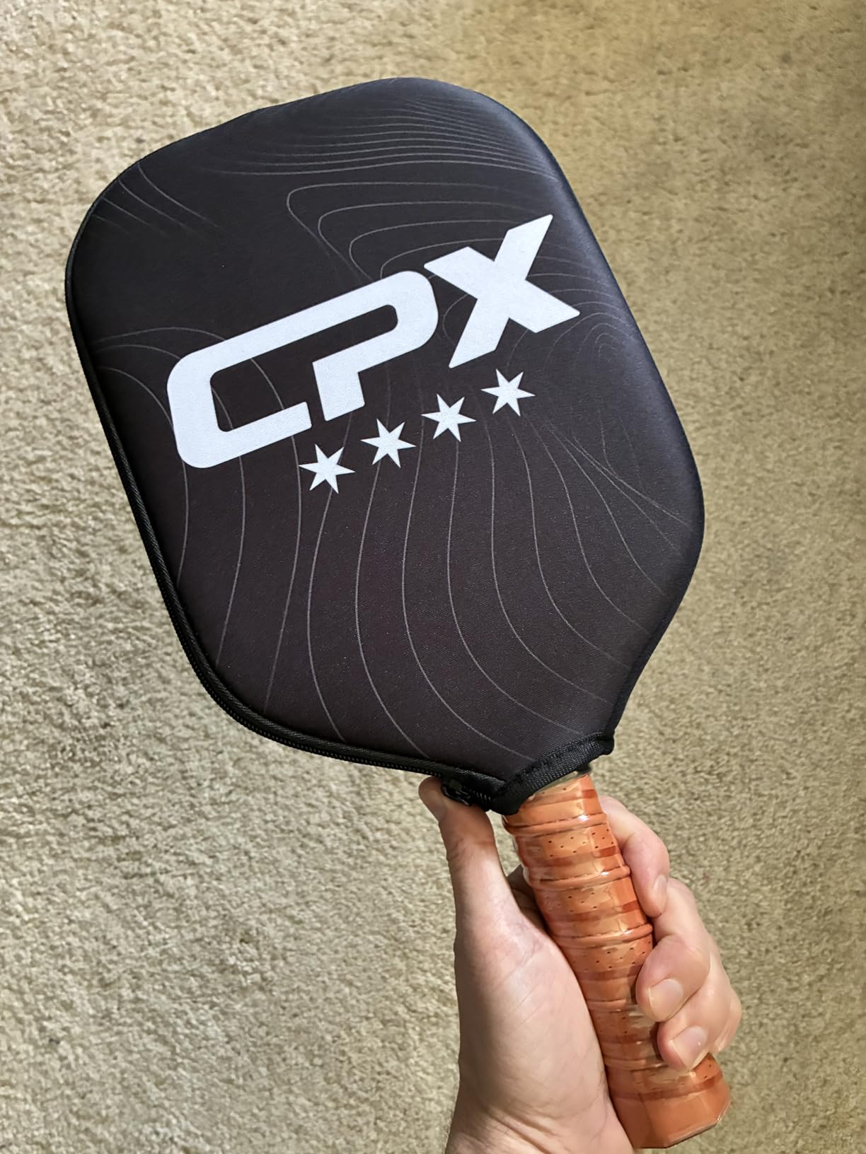 CPX Pro Carbon Fiber Pickleball Paddle - Professional Grade, Matte Finish, Honeycomb Core, Tennis Style Grip - Edgeless Paddle Designed in Chicago, USA customer photo 2