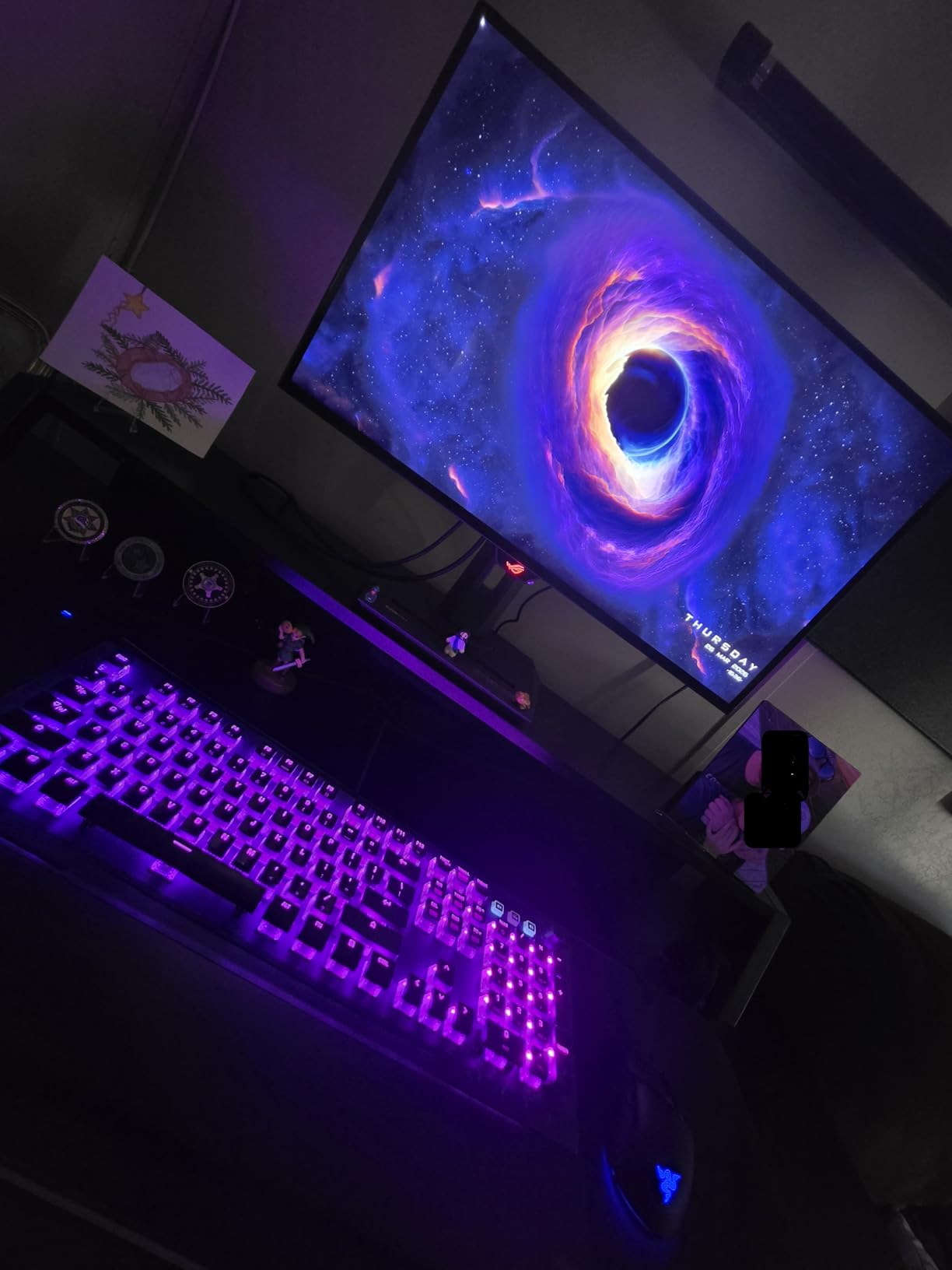 ROG XG27AQDMG 27 Inch 1440p 240Hz Glossy OLED Gaming Monitor | Custom Heatsink, Anti-Flicker, Uniform Brightness, 0.03ms, G-SYNC Compatible, 99% DCI-P3, for PS5 and Xbox customer photo 2