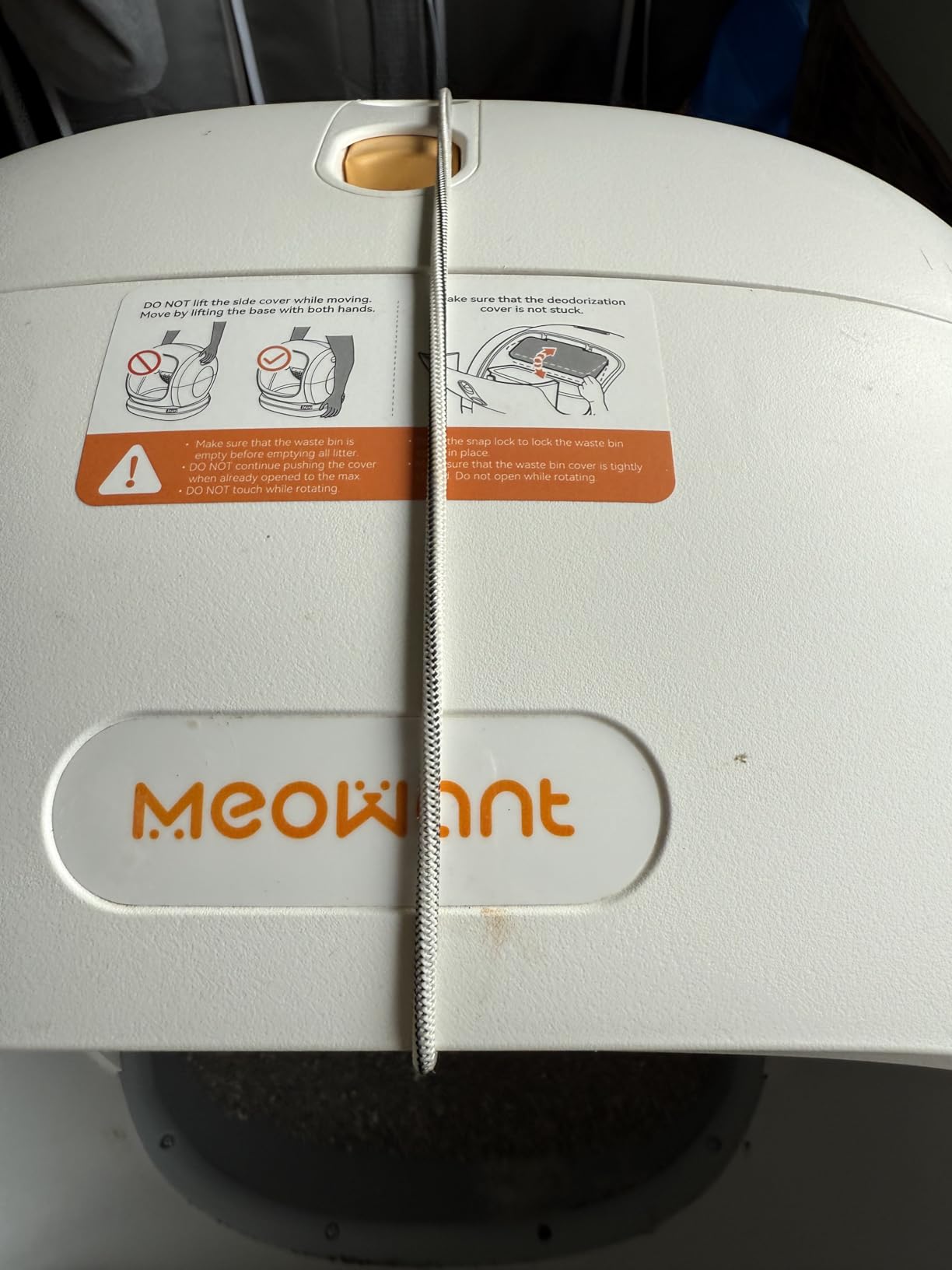 Meowant Self-Cleaning Cat Litter Box, 75L Extra Large Open-Top, APP Control customer photo 1
